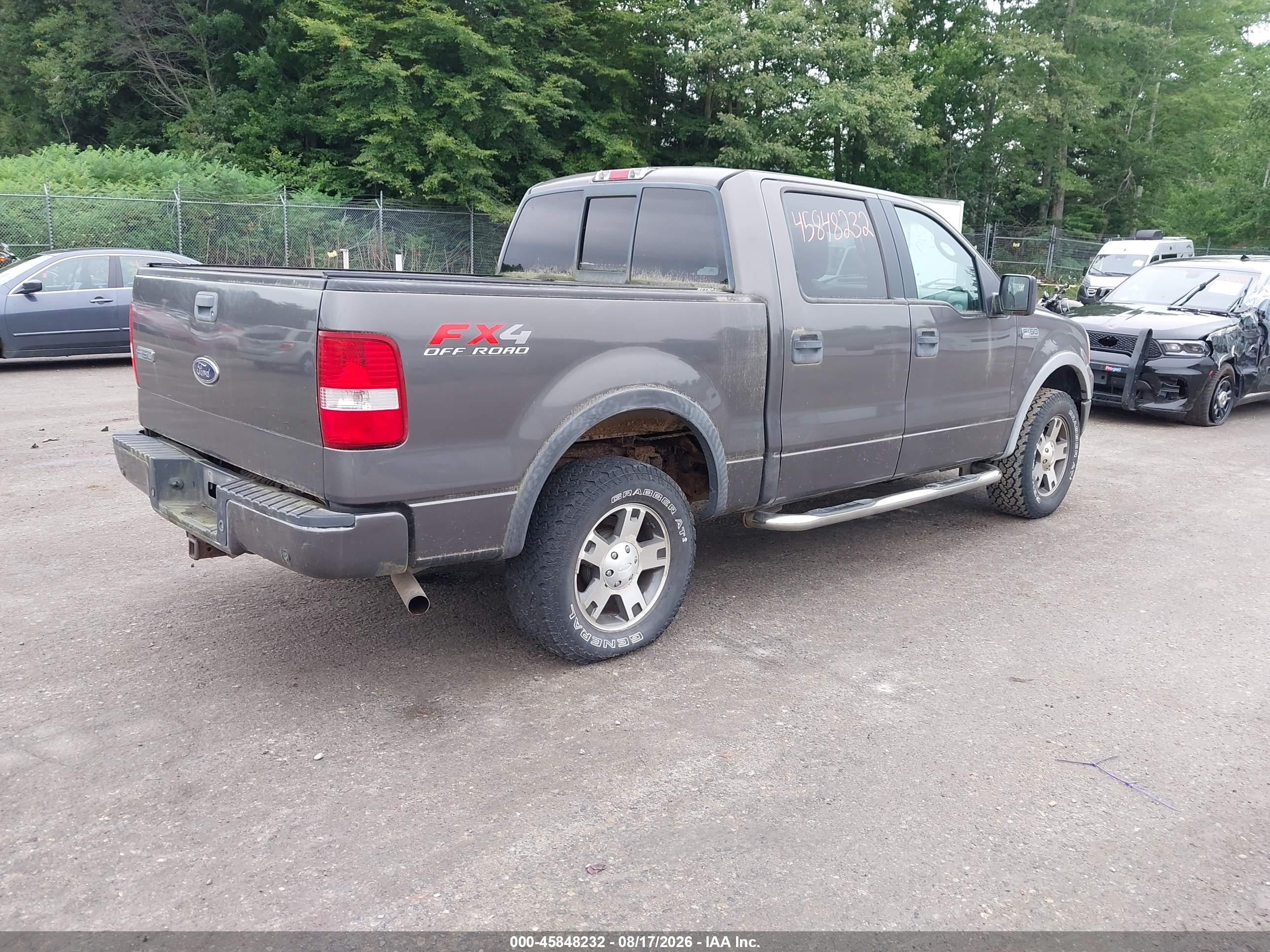 2005 Ford F-150 Fx4/lariat/xlt Gray vin: 1FTPW145X5KE94274