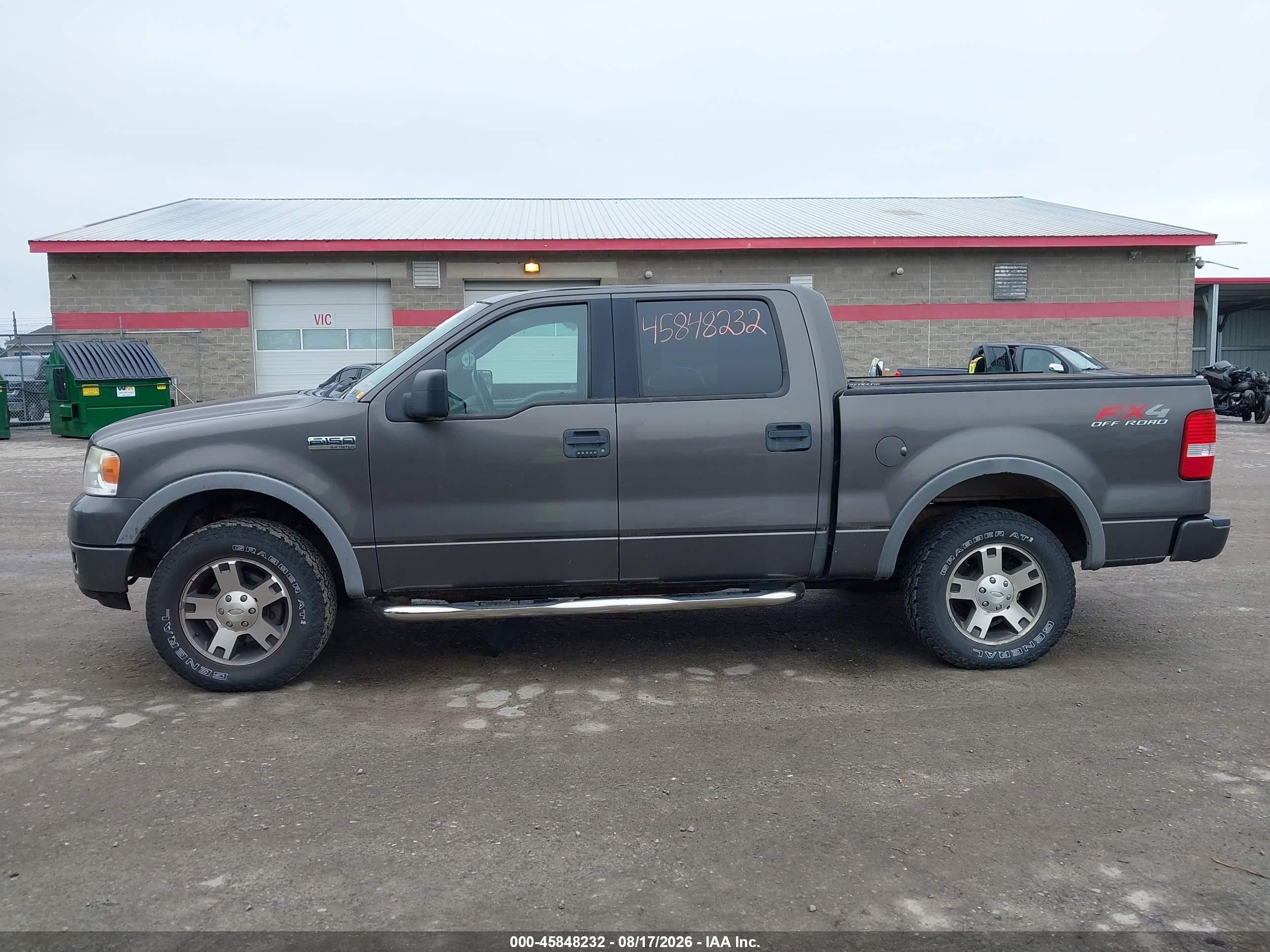2005 Ford F-150 Fx4/lariat/xlt Gray vin: 1FTPW145X5KE94274
