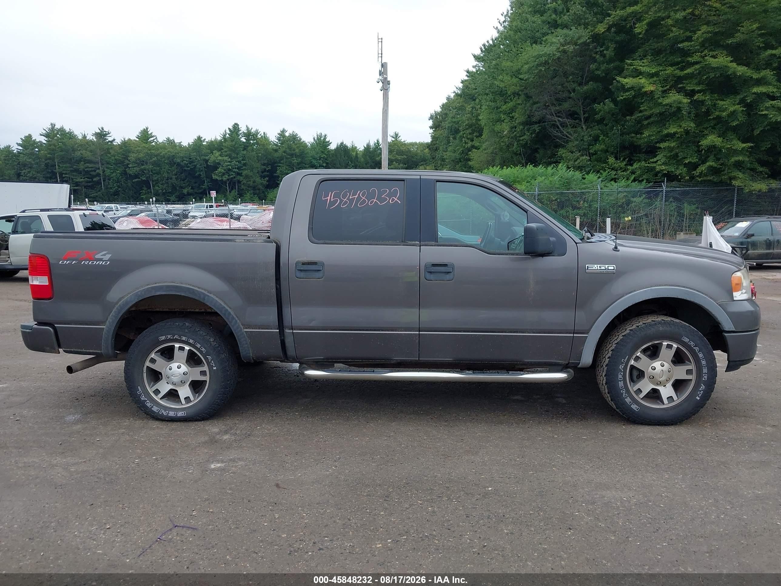 2005 Ford F-150 Fx4/lariat/xlt Gray vin: 1FTPW145X5KE94274