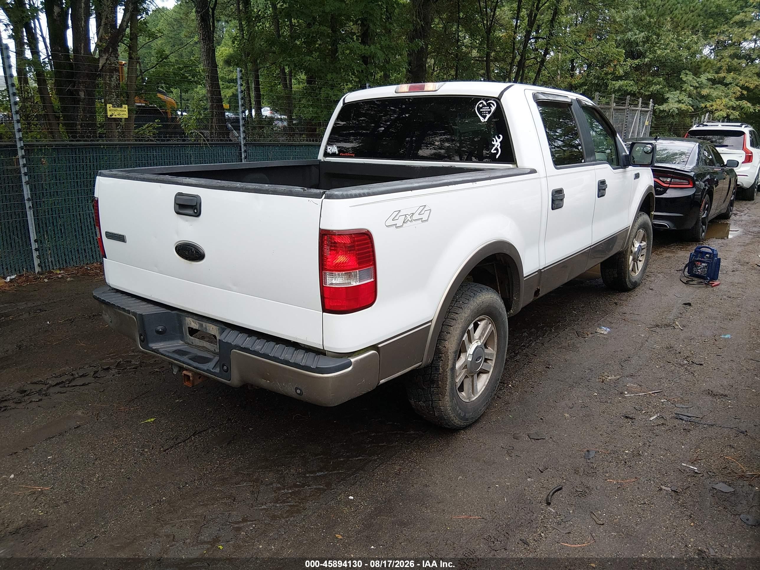 2006 Ford F-150 Fx4/lariat/xlt White vin: 1FTPW145X6FA86349