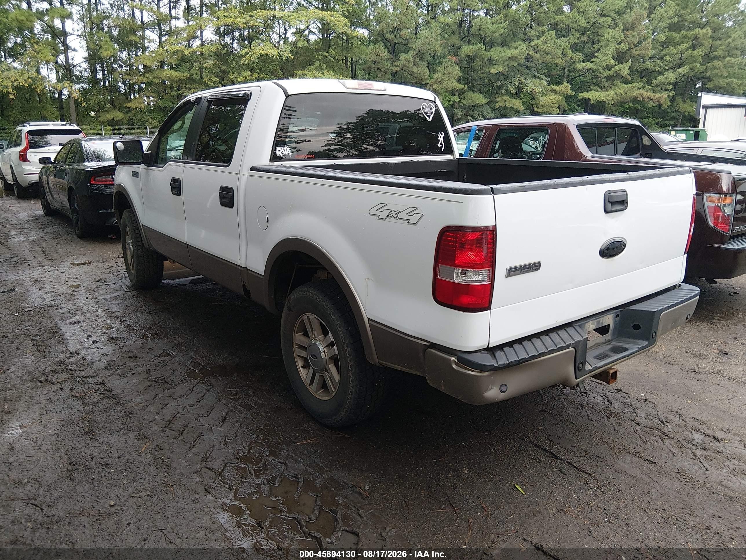 2006 Ford F-150 Fx4/lariat/xlt White vin: 1FTPW145X6FA86349