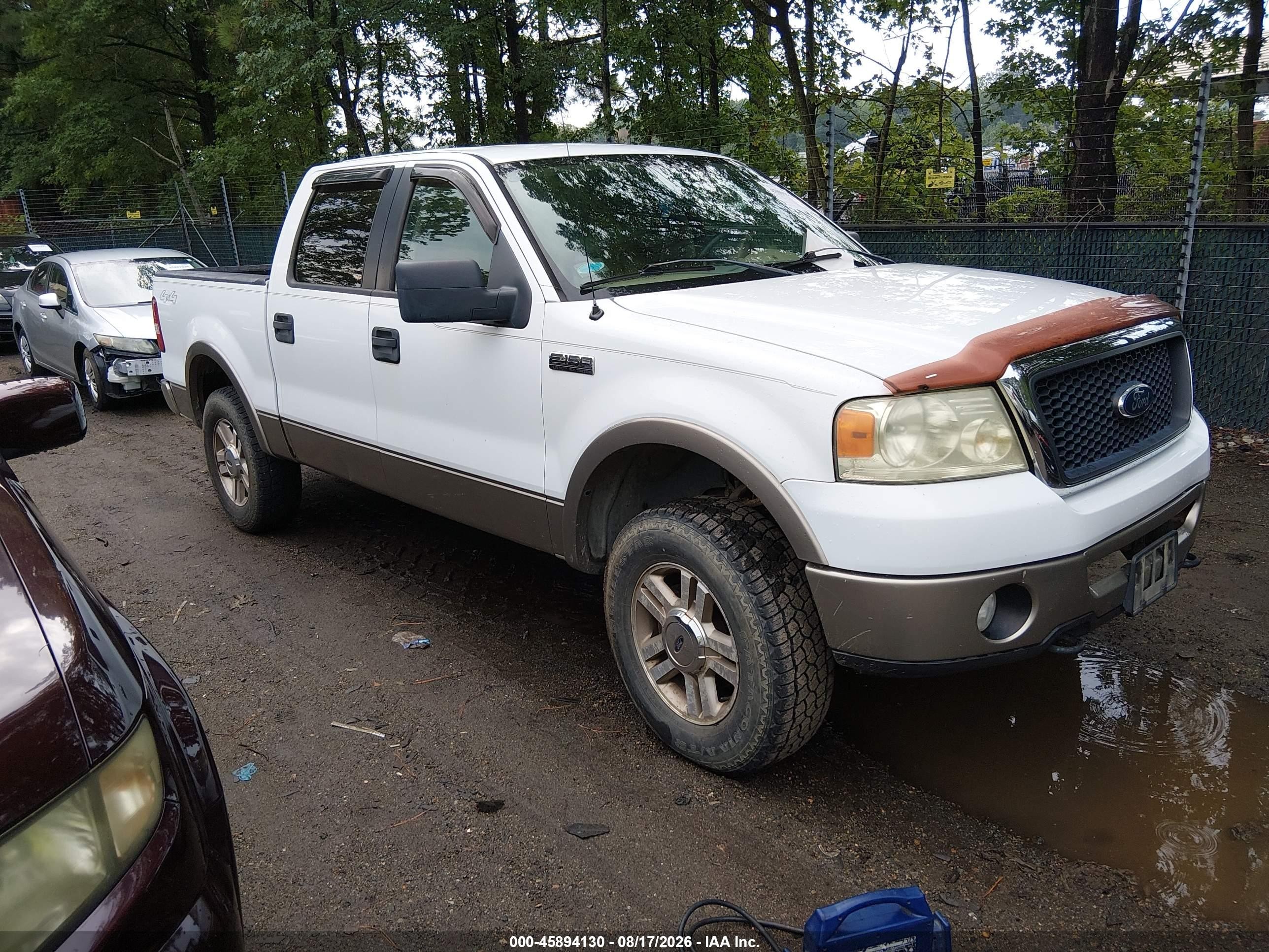 2006 Ford F-150 Fx4/lariat/xlt White vin: 1FTPW145X6FA86349