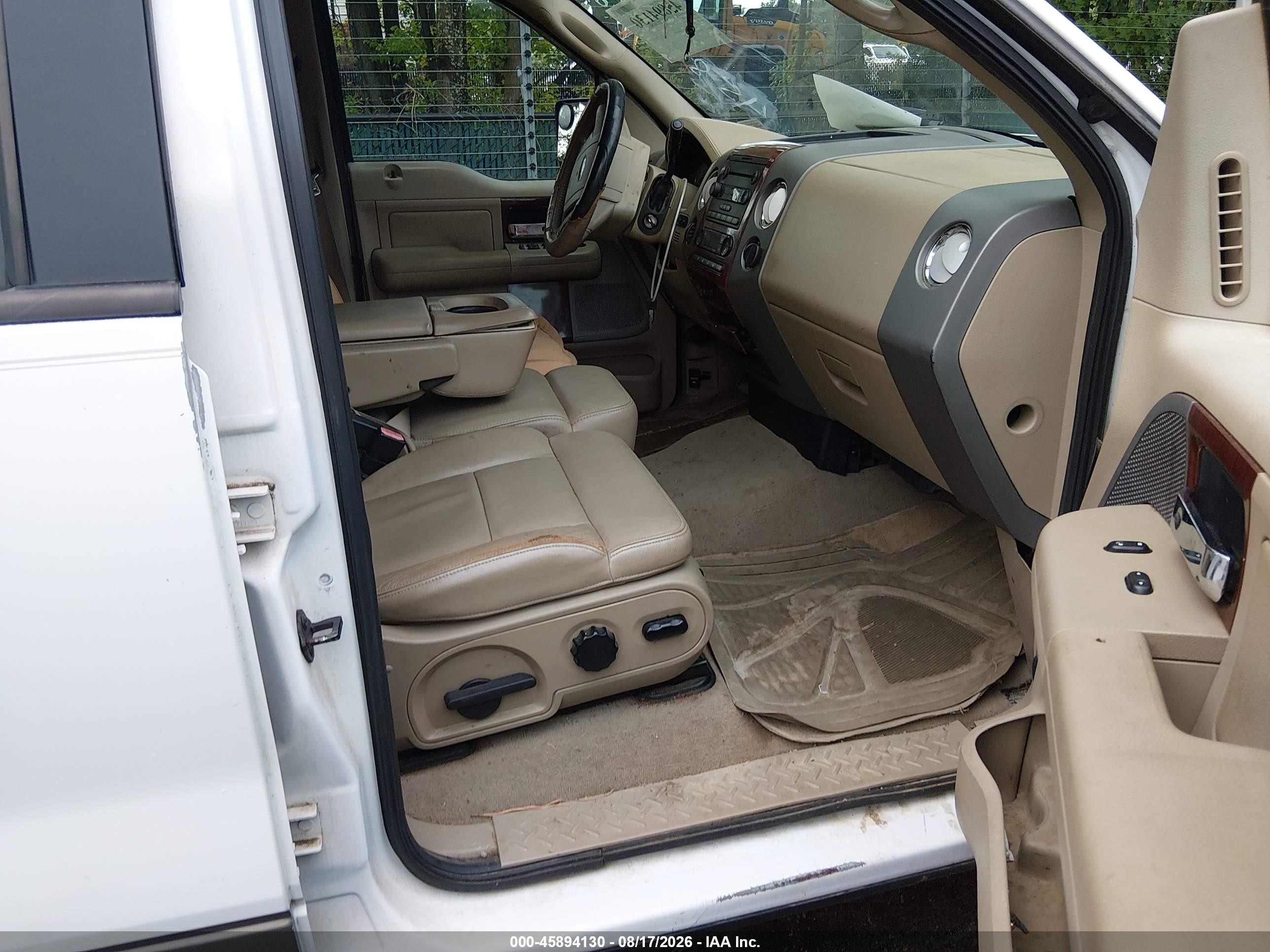 2006 Ford F-150 Fx4/lariat/xlt White vin: 1FTPW145X6FA86349