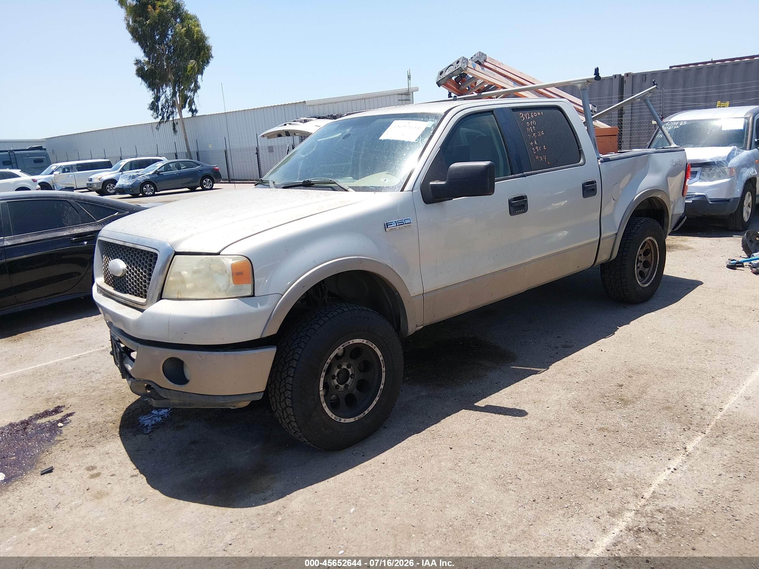 2006 Ford F-150 Fx4/lariat/xlt Champagne vin: 1FTPW145X6FA88280