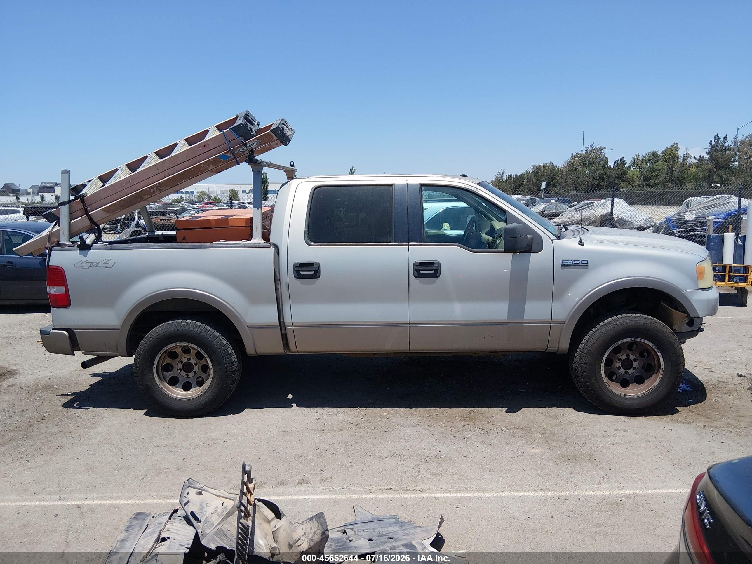 2006 Ford F-150 Fx4/lariat/xlt Champagne vin: 1FTPW145X6FA88280