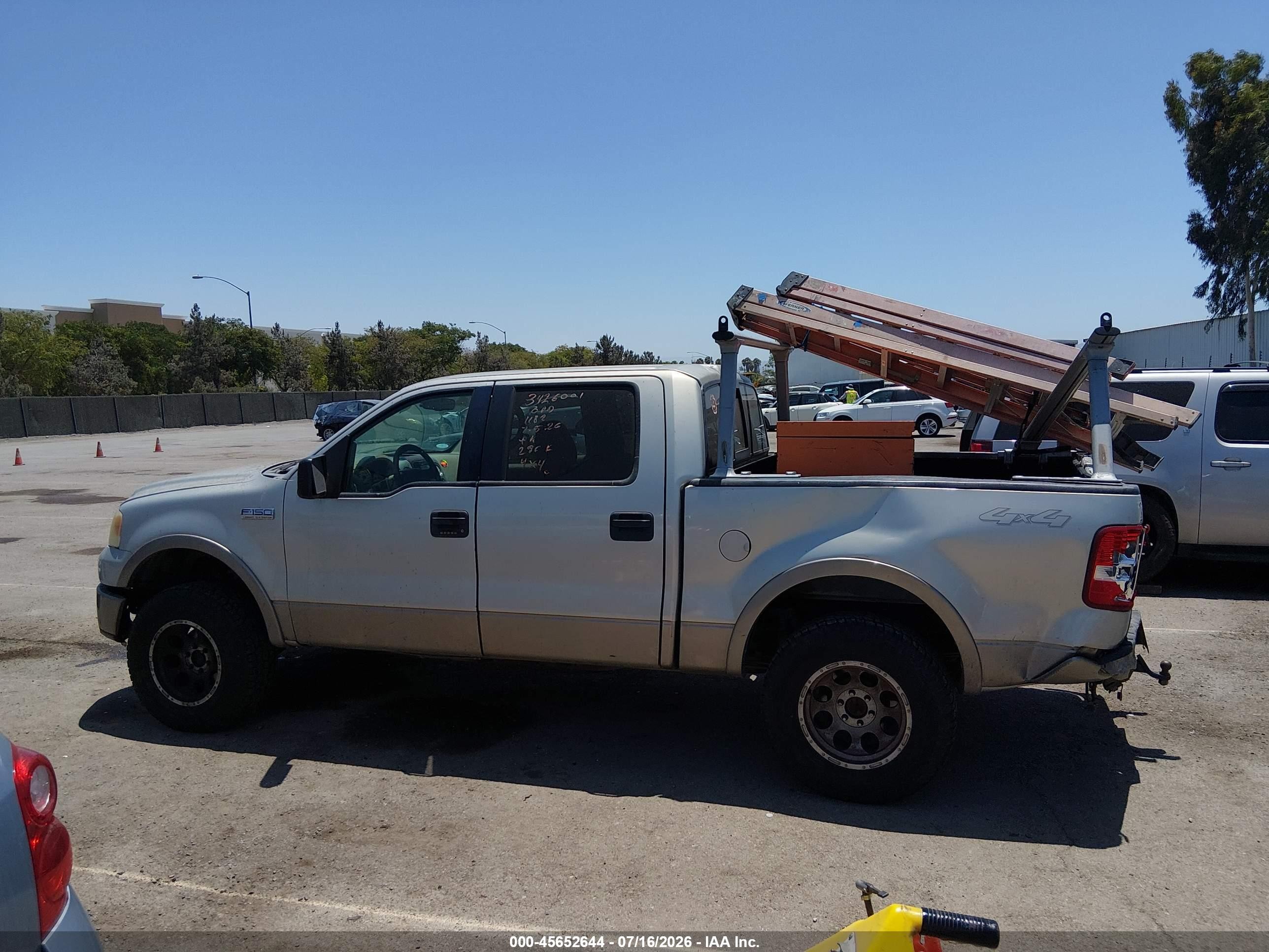 2006 Ford F-150 Fx4/lariat/xlt Champagne vin: 1FTPW145X6FA88280