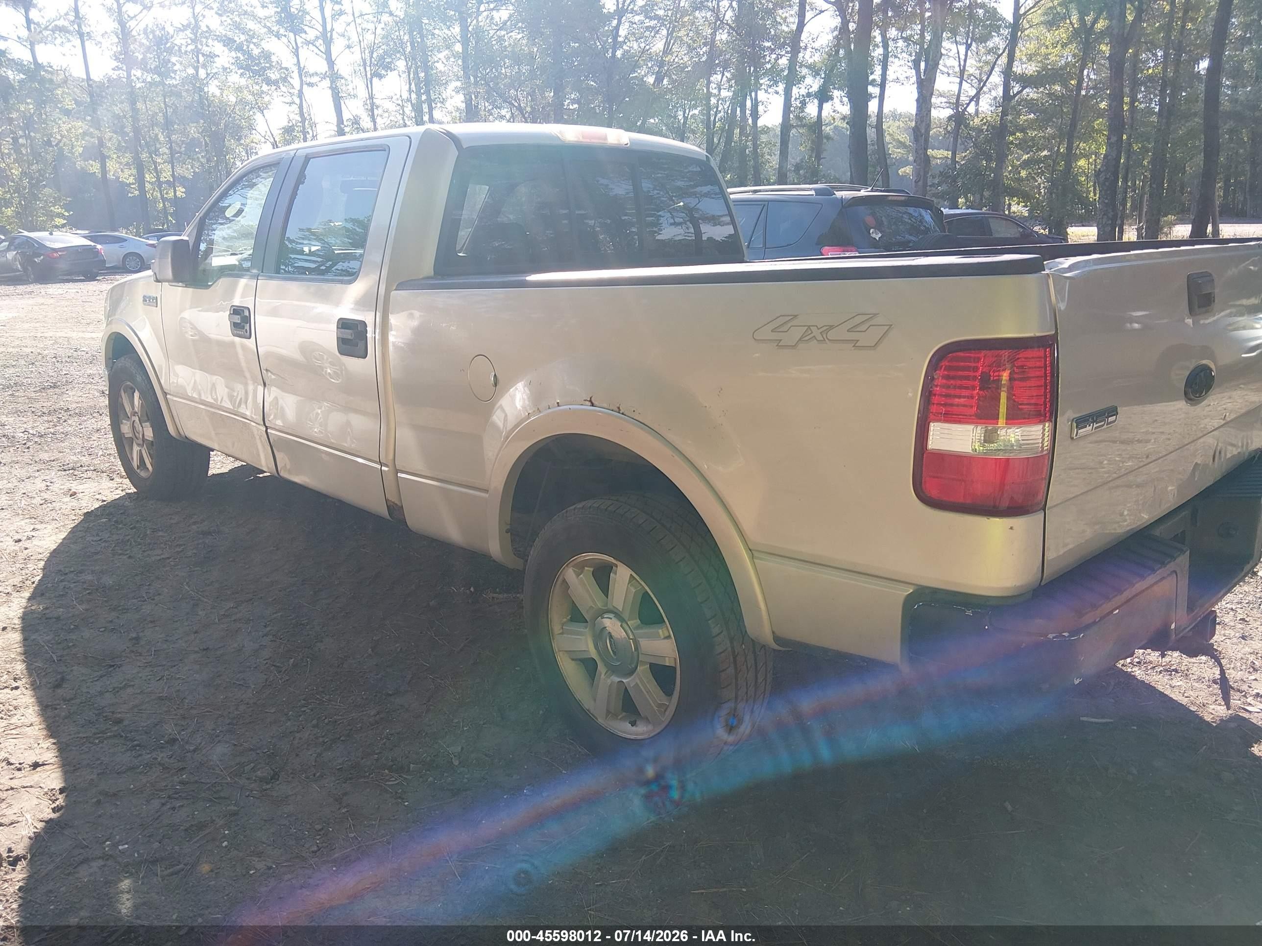 2006 Ford F-150 Fx4/lariat/xlt Tan vin: 1FTPW145X6FA94936