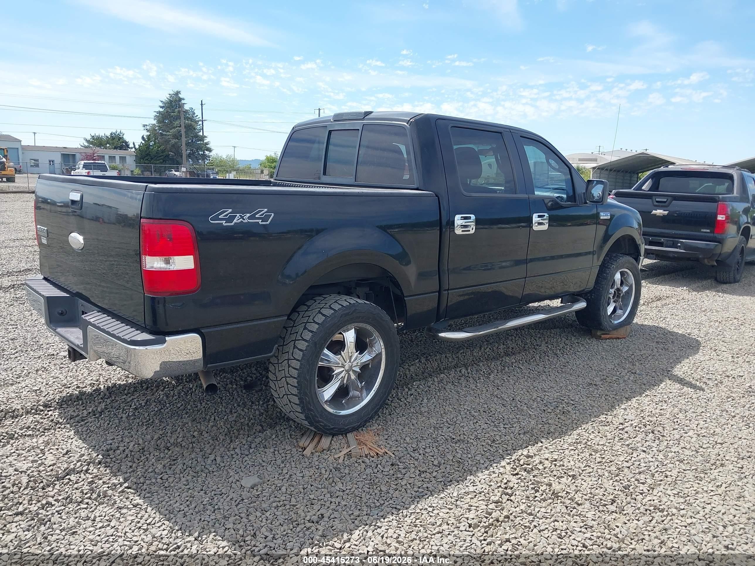 2006 Ford F-150 Fx4/lariat/xlt Black vin: 1FTPW145X6FB47845