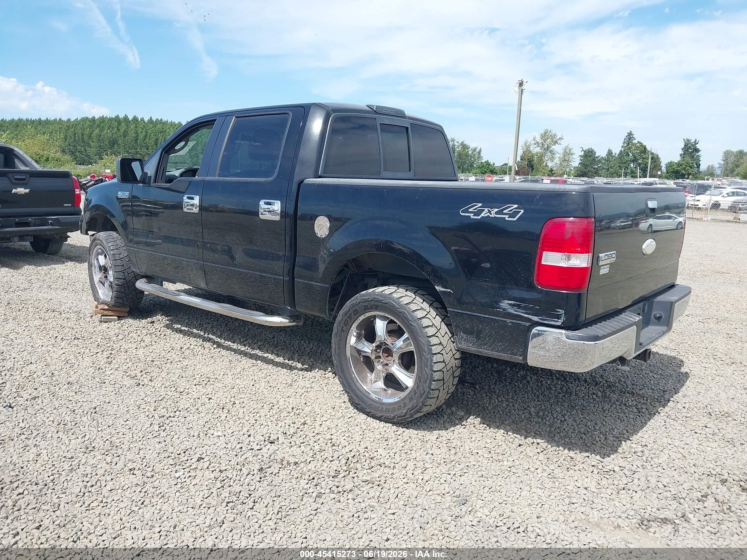 2006 Ford F-150 Fx4/lariat/xlt Black vin: 1FTPW145X6FB47845