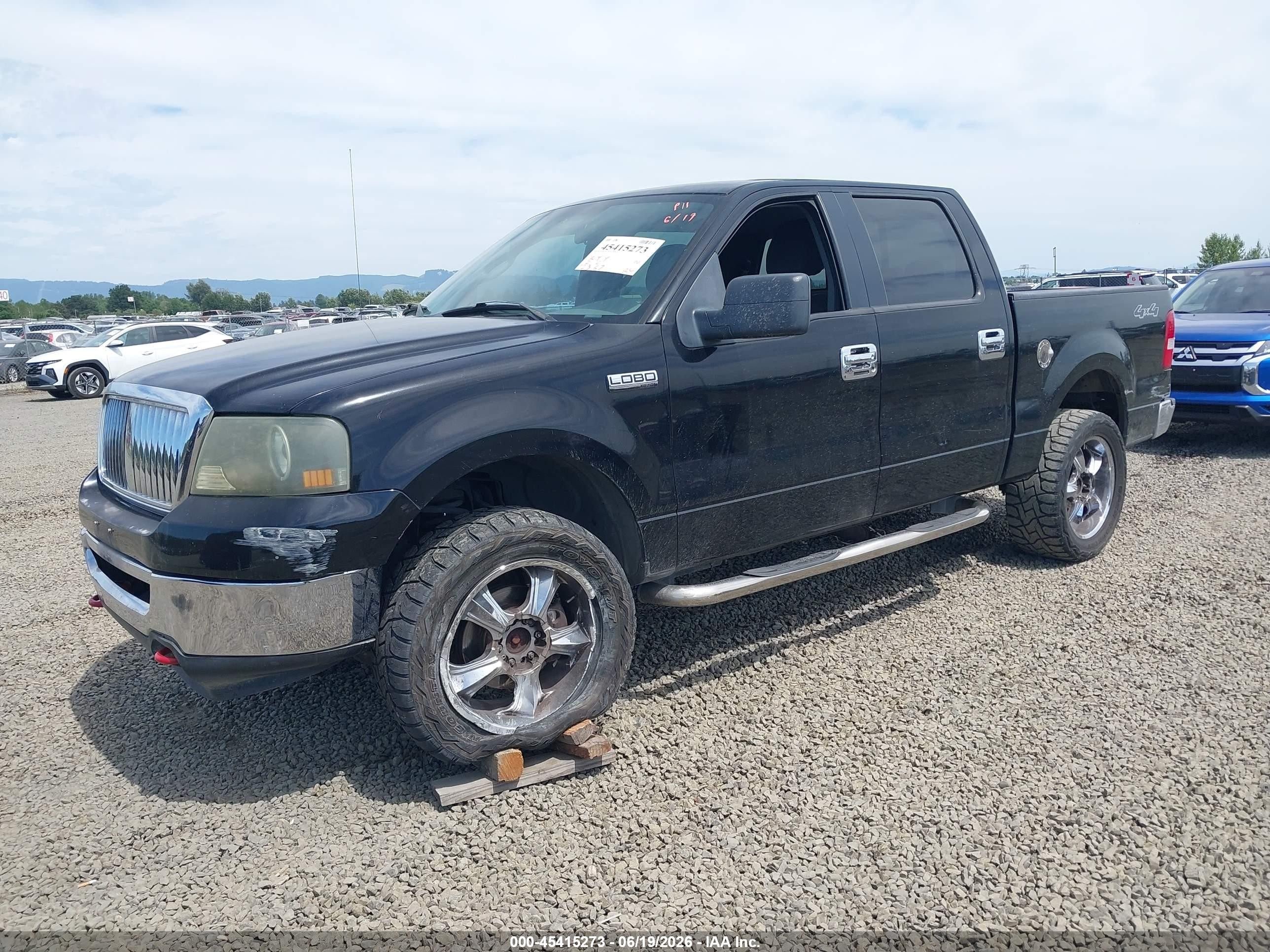 2006 Ford F-150 Fx4/lariat/xlt Black vin: 1FTPW145X6FB47845