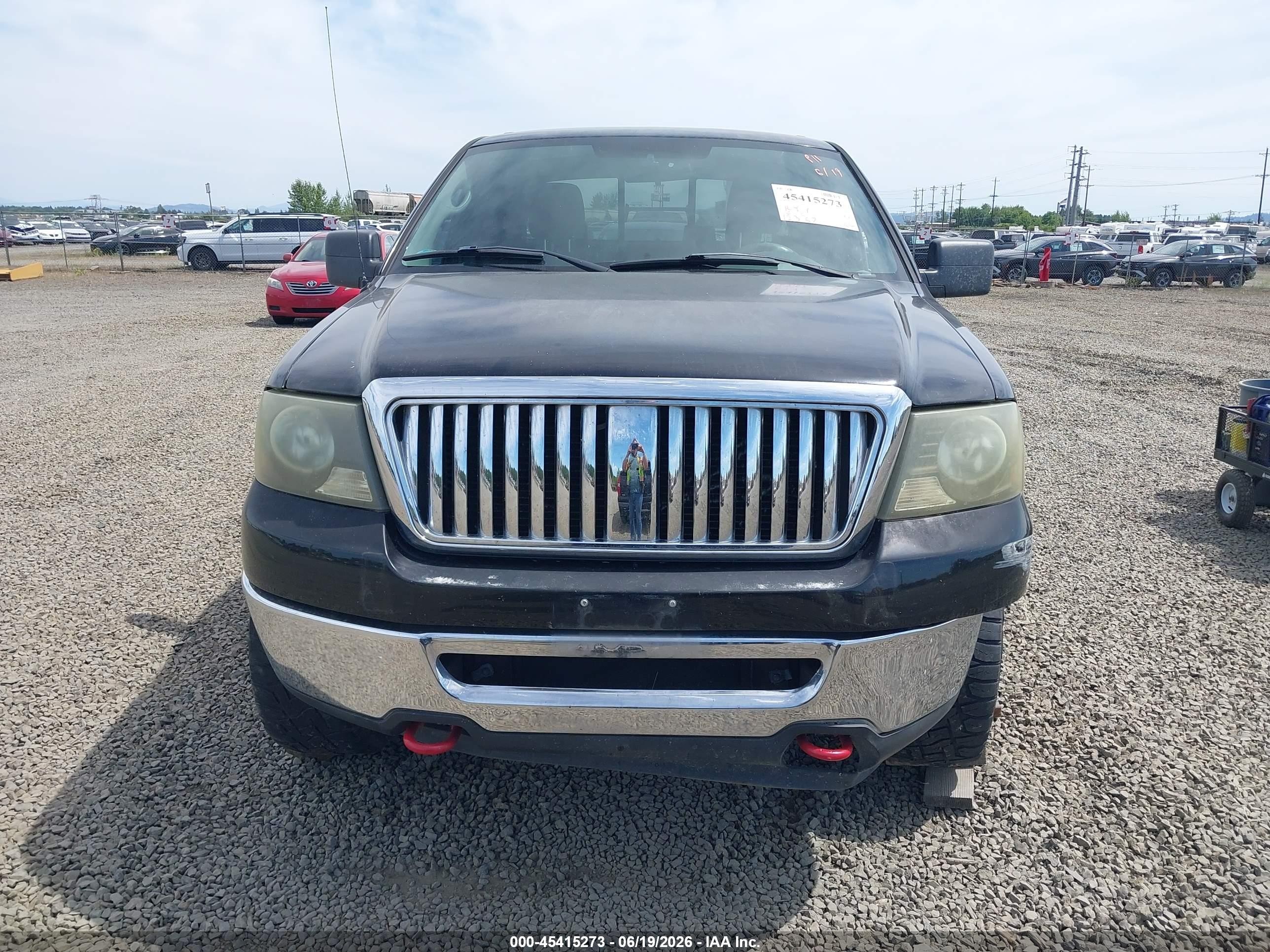 2006 Ford F-150 Fx4/lariat/xlt Black vin: 1FTPW145X6FB47845