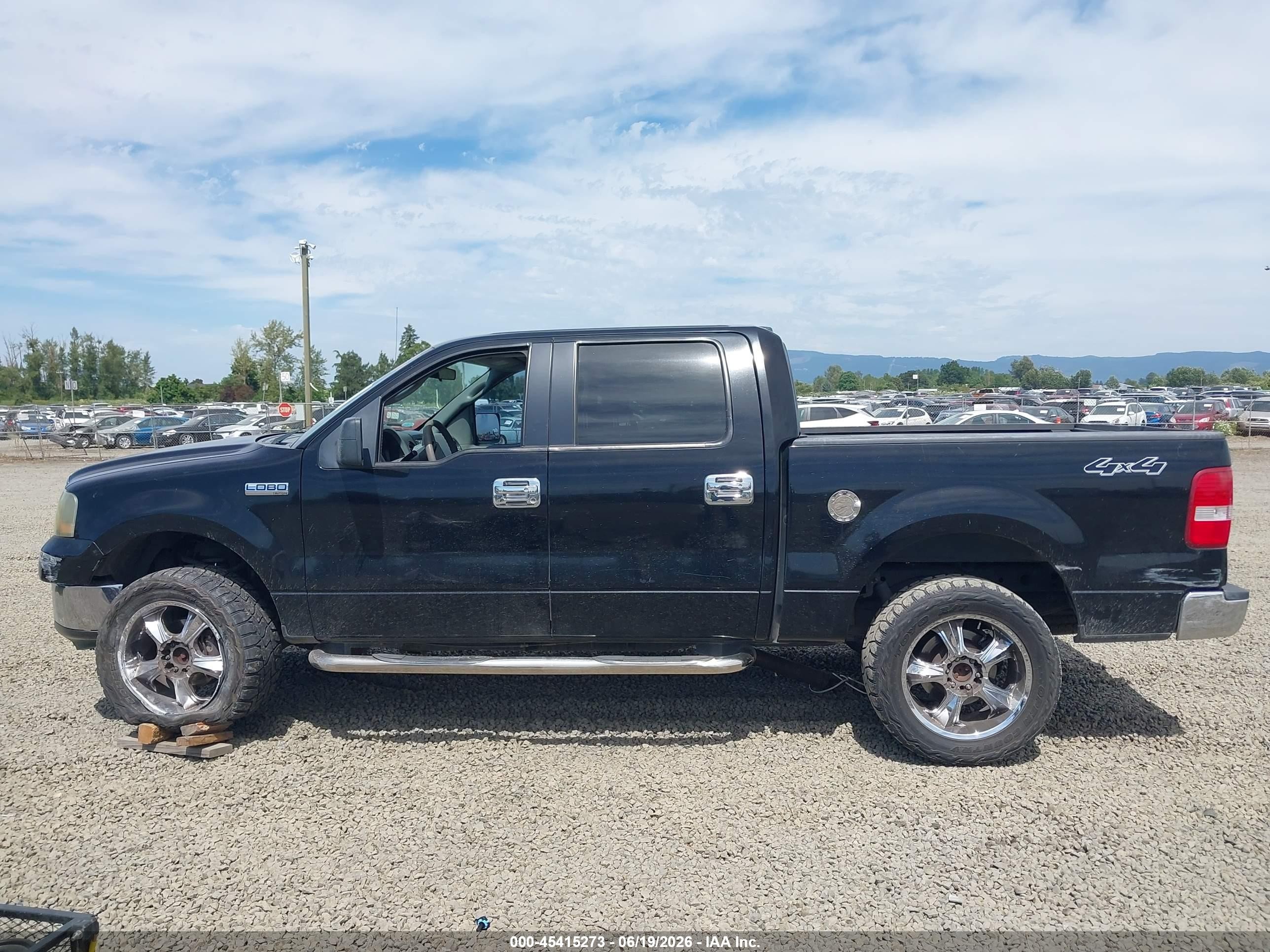 2006 Ford F-150 Fx4/lariat/xlt Black vin: 1FTPW145X6FB47845
