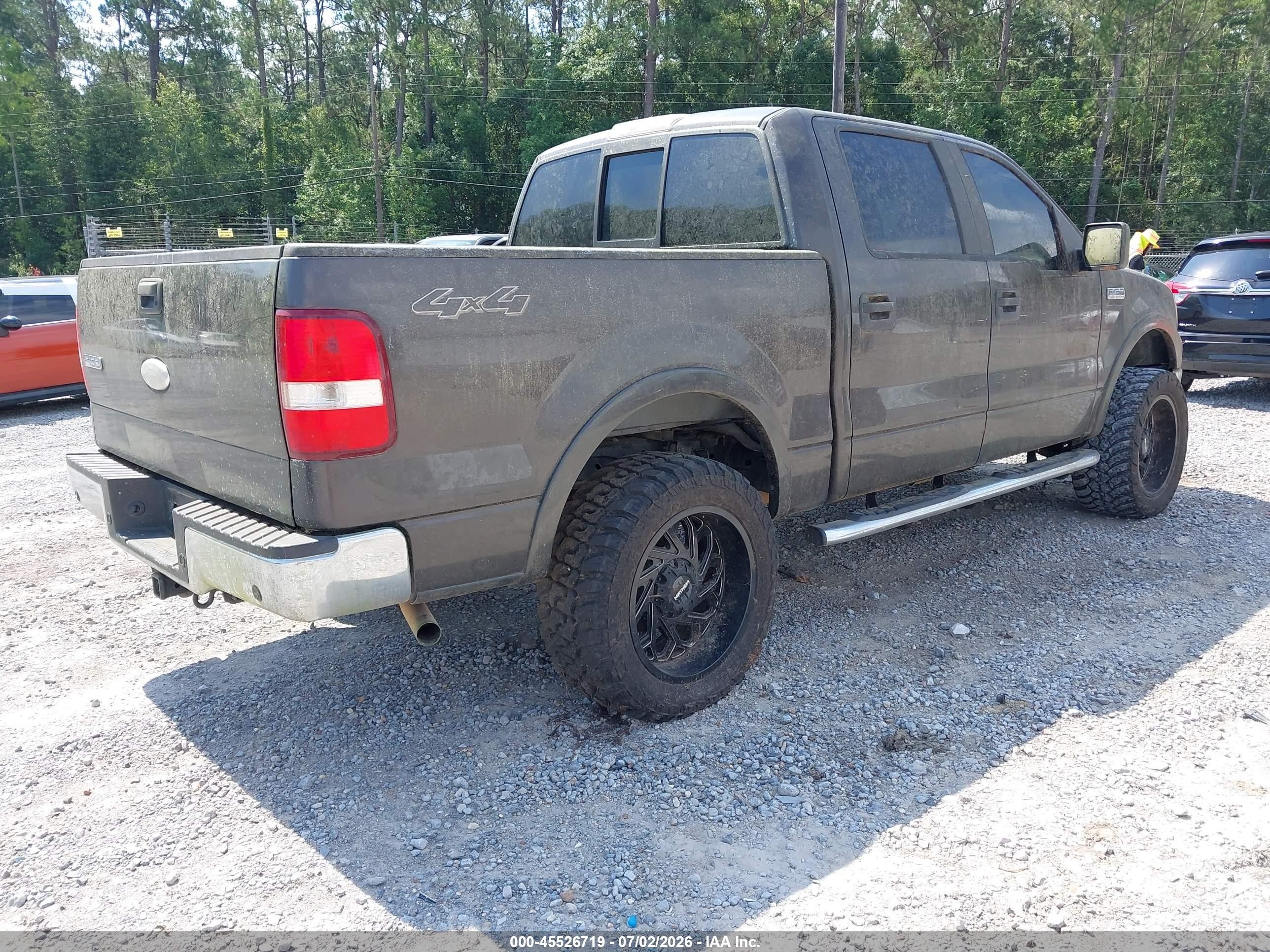 2006 Ford F-150 Fx4/lariat/xlt Gray vin: 1FTPW145X6KB82442