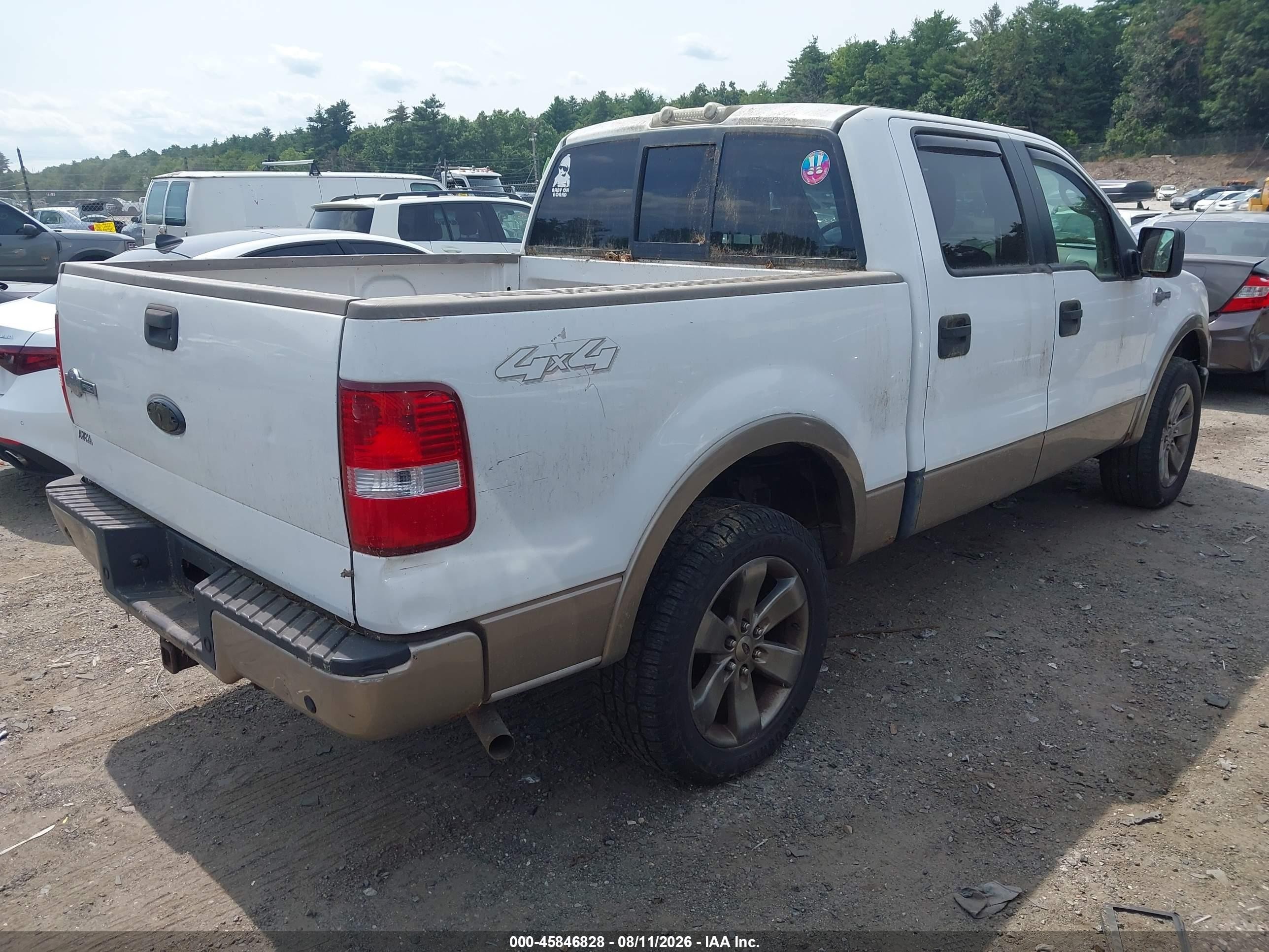 2006 Ford F-150 Fx4/lariat/xlt Белый vin: 1FTPW145X6KC02592