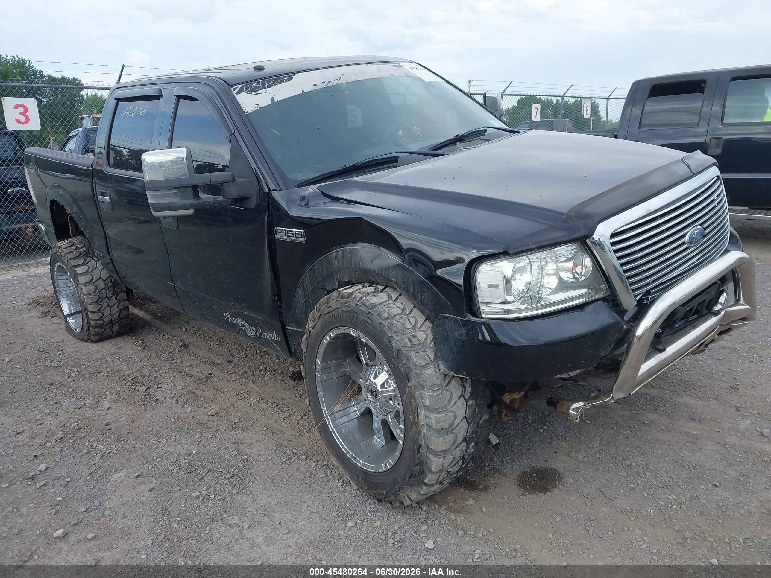 2007 Ford F-150 Fx4/lariat/xlt Black vin: 1FTPW145X7FA23205
