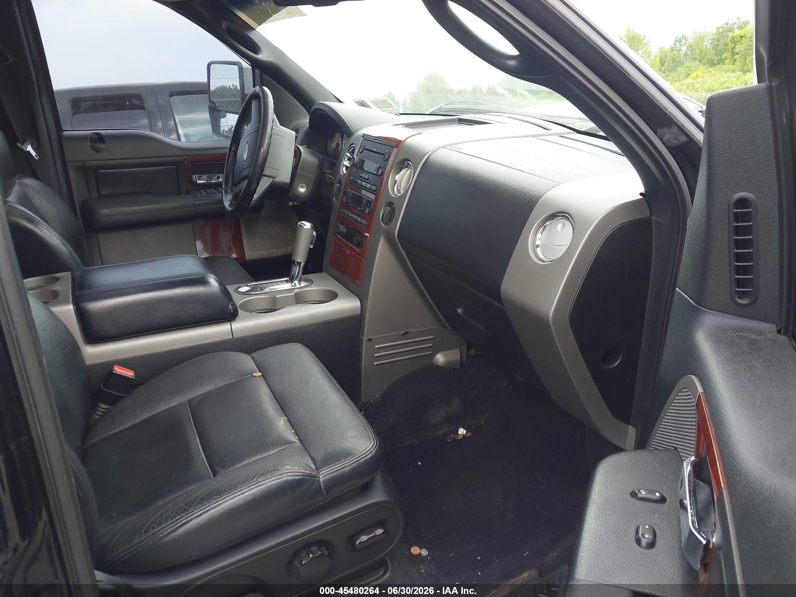 2007 Ford F-150 Fx4/lariat/xlt Black vin: 1FTPW145X7FA23205