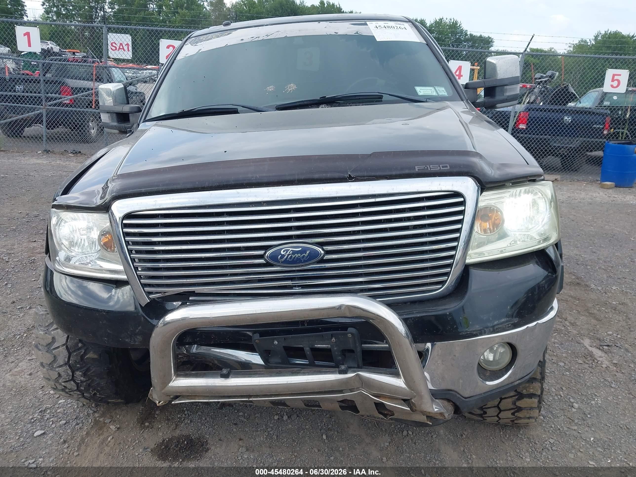 2007 Ford F-150 Fx4/lariat/xlt Black vin: 1FTPW145X7FA23205