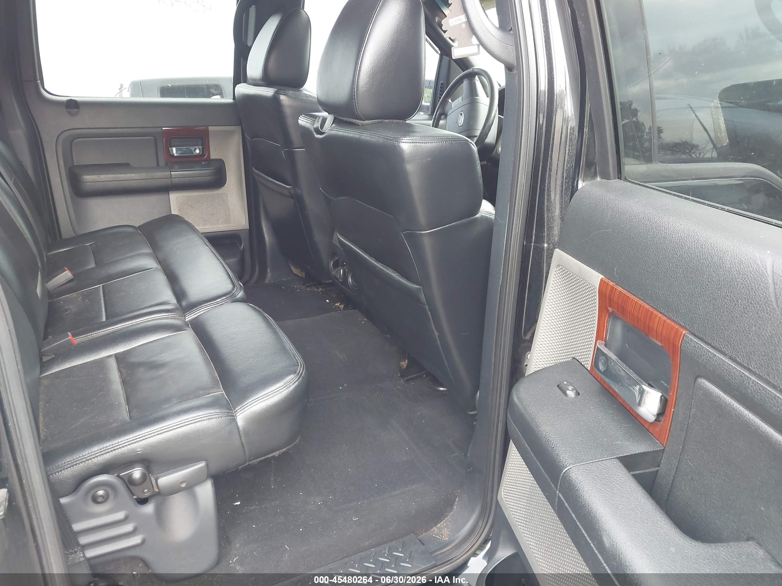 2007 Ford F-150 Fx4/lariat/xlt Black vin: 1FTPW145X7FA23205