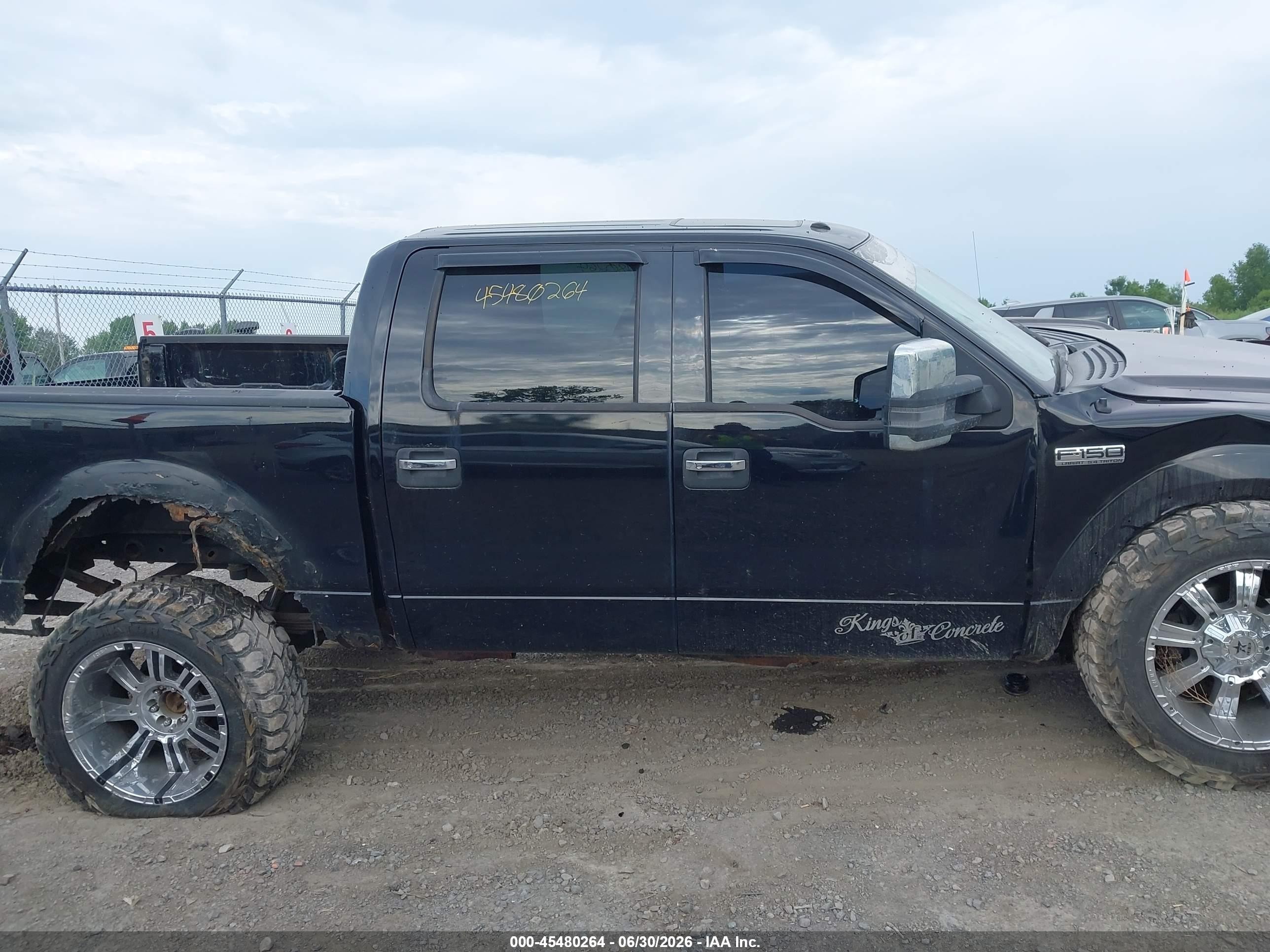 2007 Ford F-150 Fx4/lariat/xlt Black vin: 1FTPW145X7FA23205