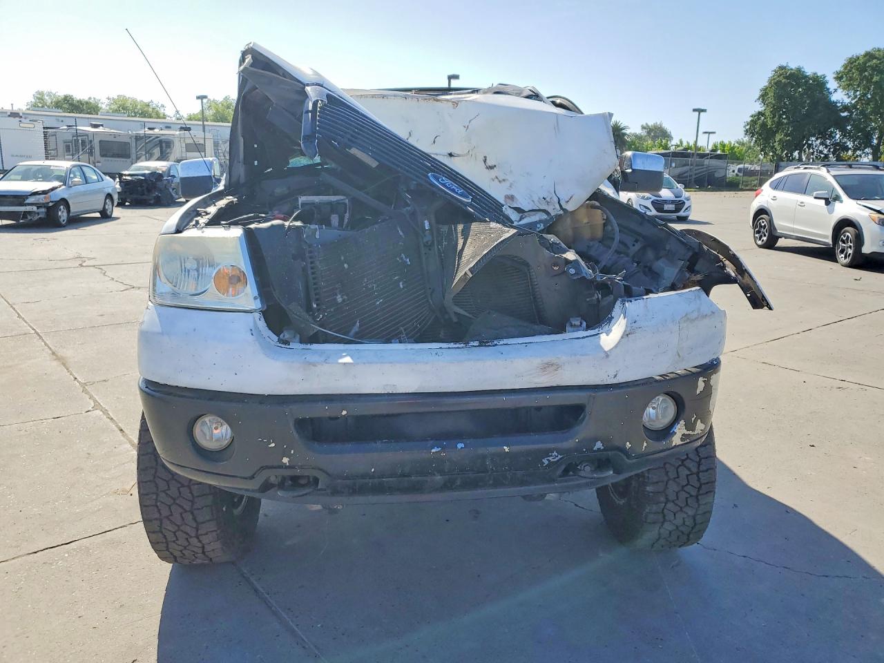 2007 Ford F150 Supercrew White vin: 1FTPW145X7KC78914