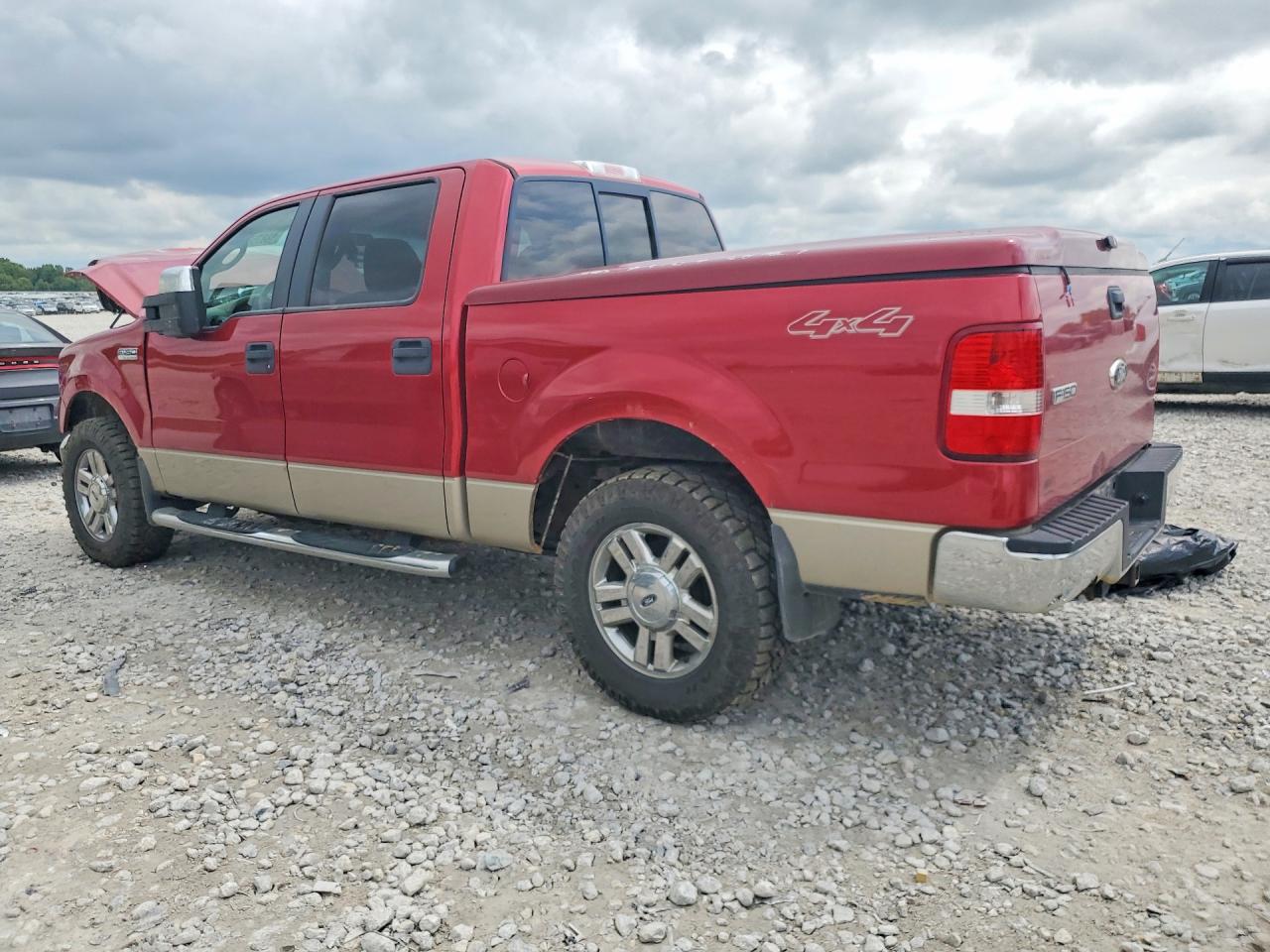 2008 Ford F150 Supercrew Burgundy vin: 1FTPW145X8FA22444