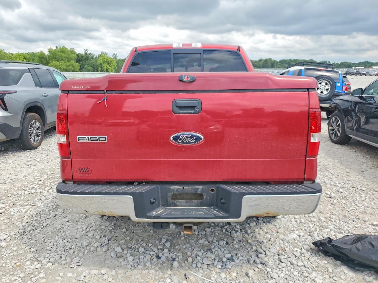 2008 Ford F150 Supercrew Burgundy vin: 1FTPW145X8FA22444