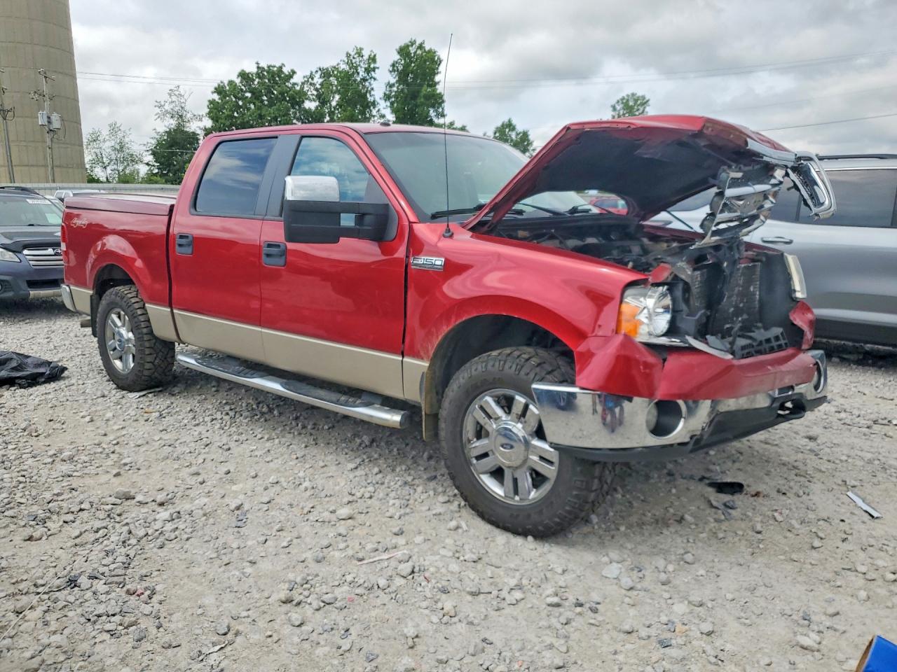 2008 Ford F150 Supercrew Burgundy vin: 1FTPW145X8FA22444