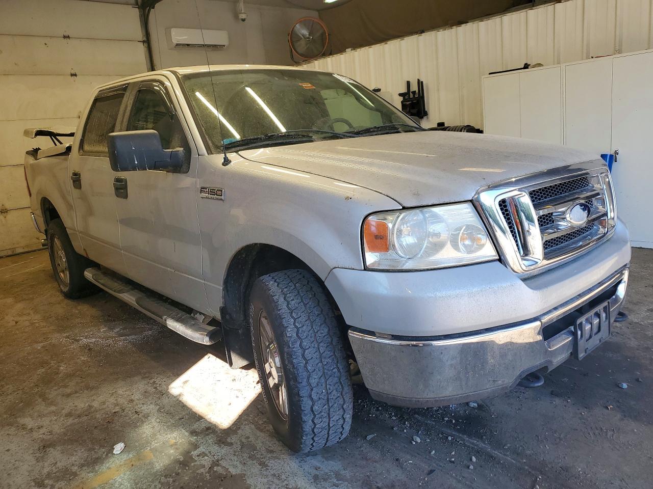 2008 Ford F150 Supercrew Silver vin: 1FTPW145X8FB91556