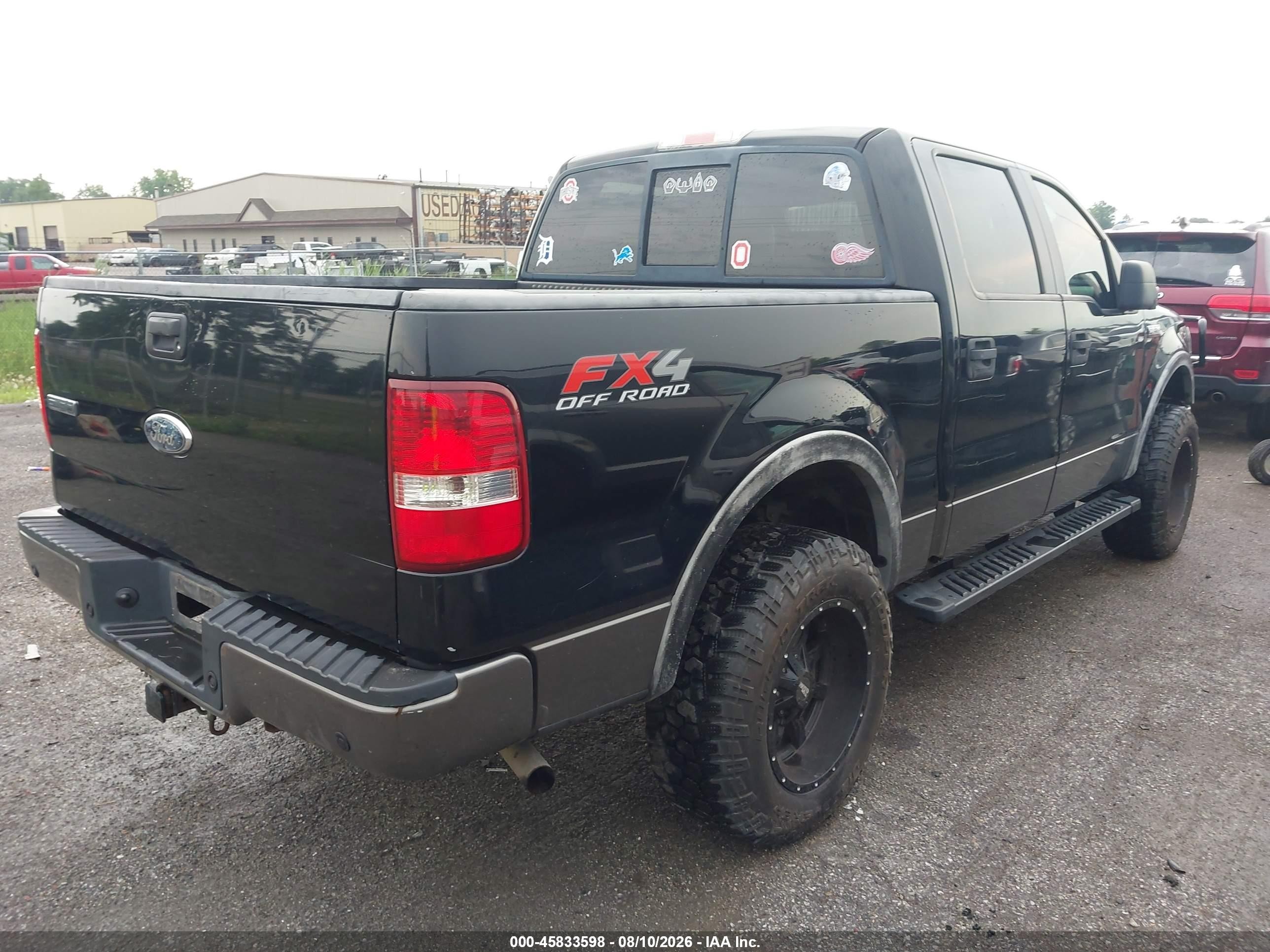 2006 Ford F-150 Fx4/lariat/xlt Black vin: 1FTPW14V06FA84139