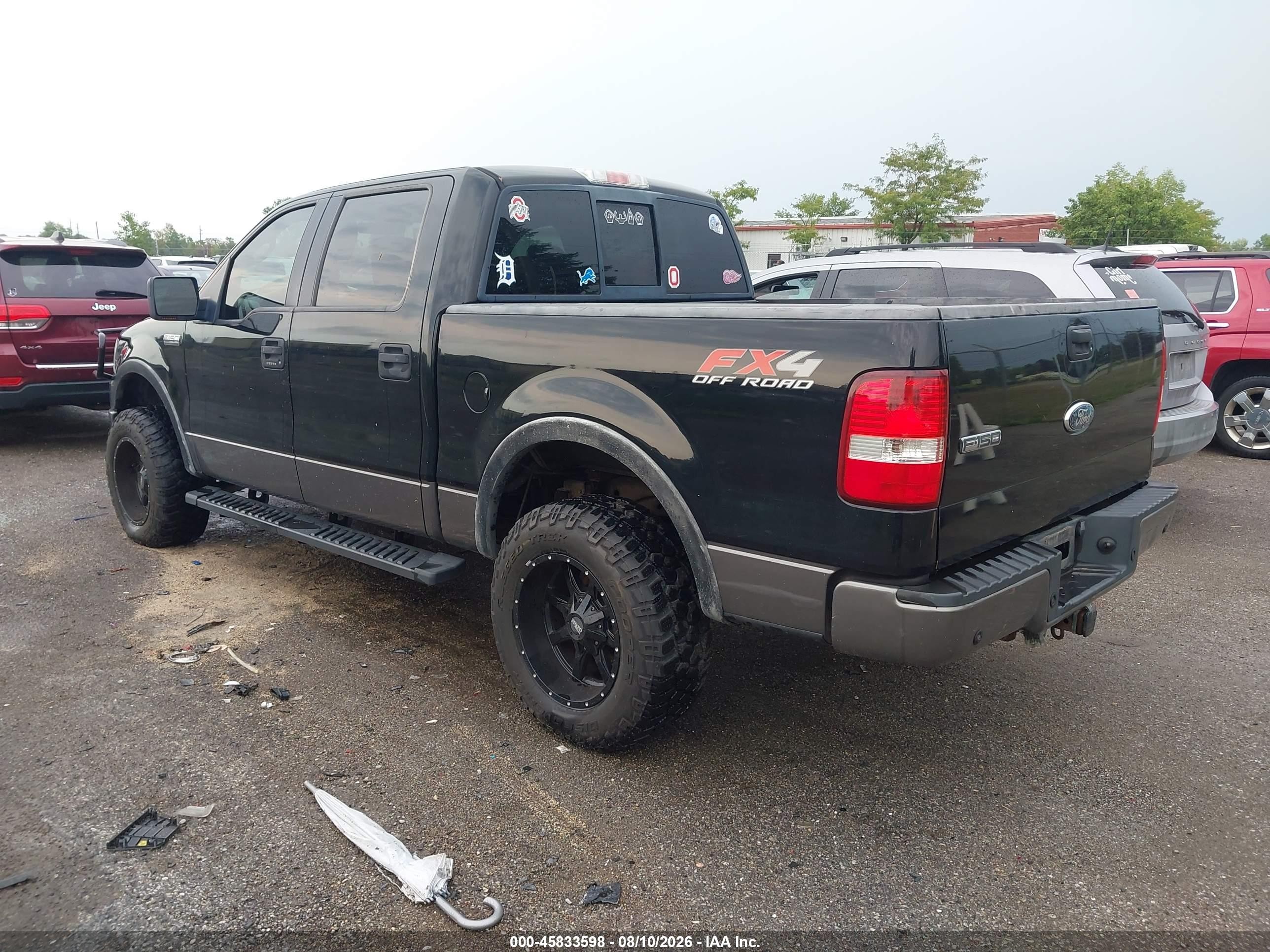 2006 Ford F-150 Fx4/lariat/xlt Black vin: 1FTPW14V06FA84139