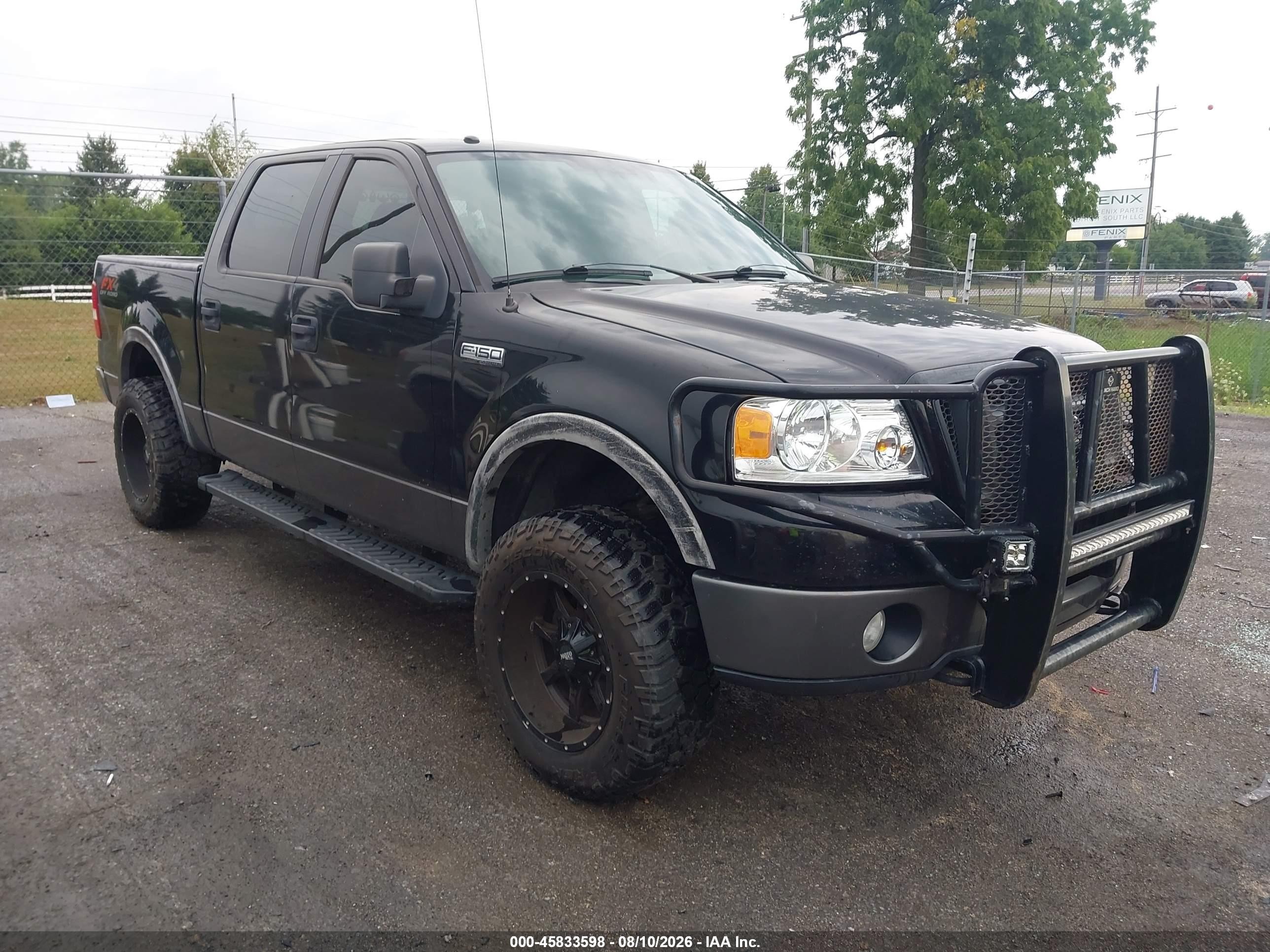 2006 Ford F-150 Fx4/lariat/xlt Black vin: 1FTPW14V06FA84139