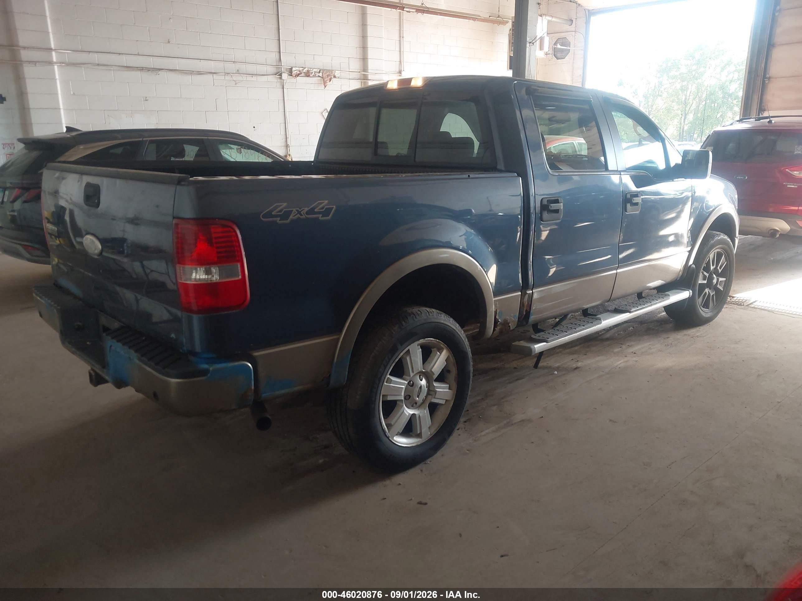 2006 Ford F-150 Fx4/lariat/xlt Blue vin: 1FTPW14V06FB68882