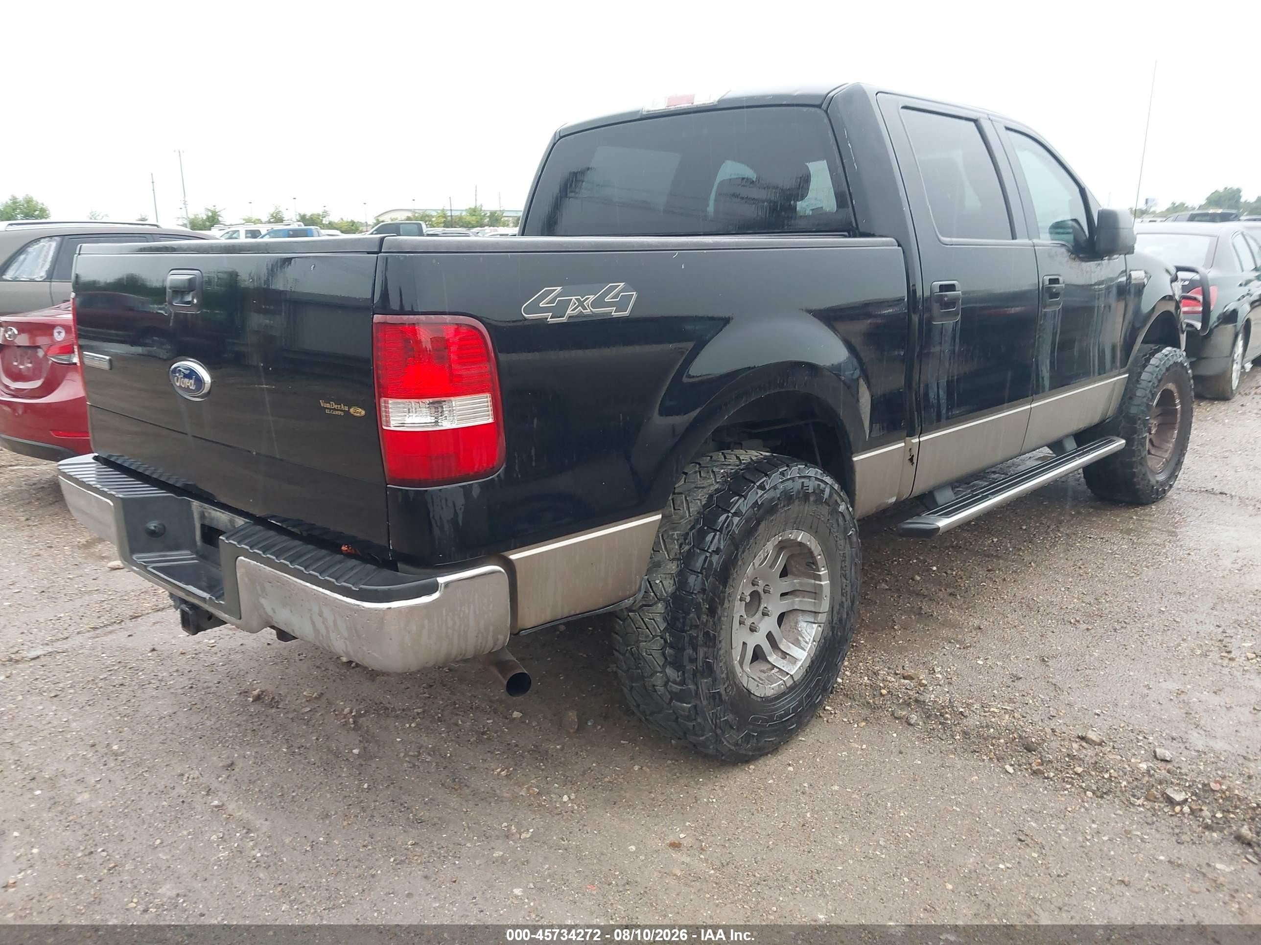 2006 Ford F-150 Fx4/lariat/xlt Black vin: 1FTPW14V06FB73628