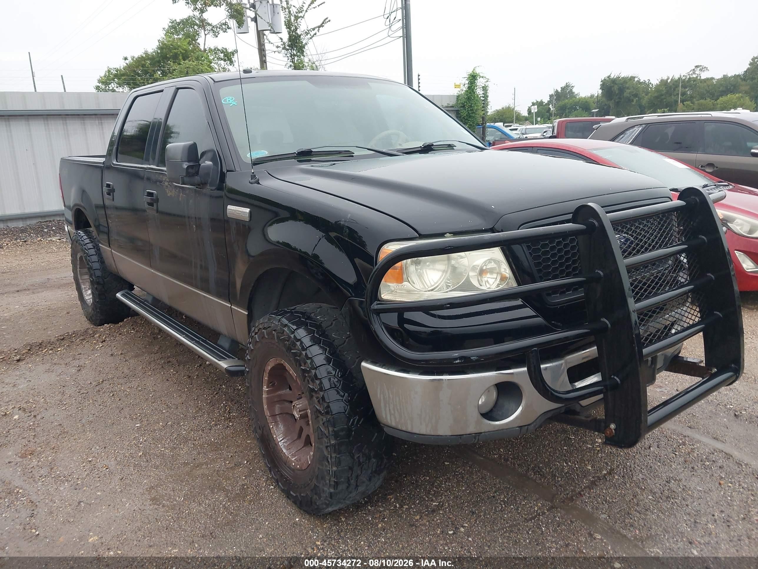 2006 Ford F-150 Fx4/lariat/xlt Black vin: 1FTPW14V06FB73628