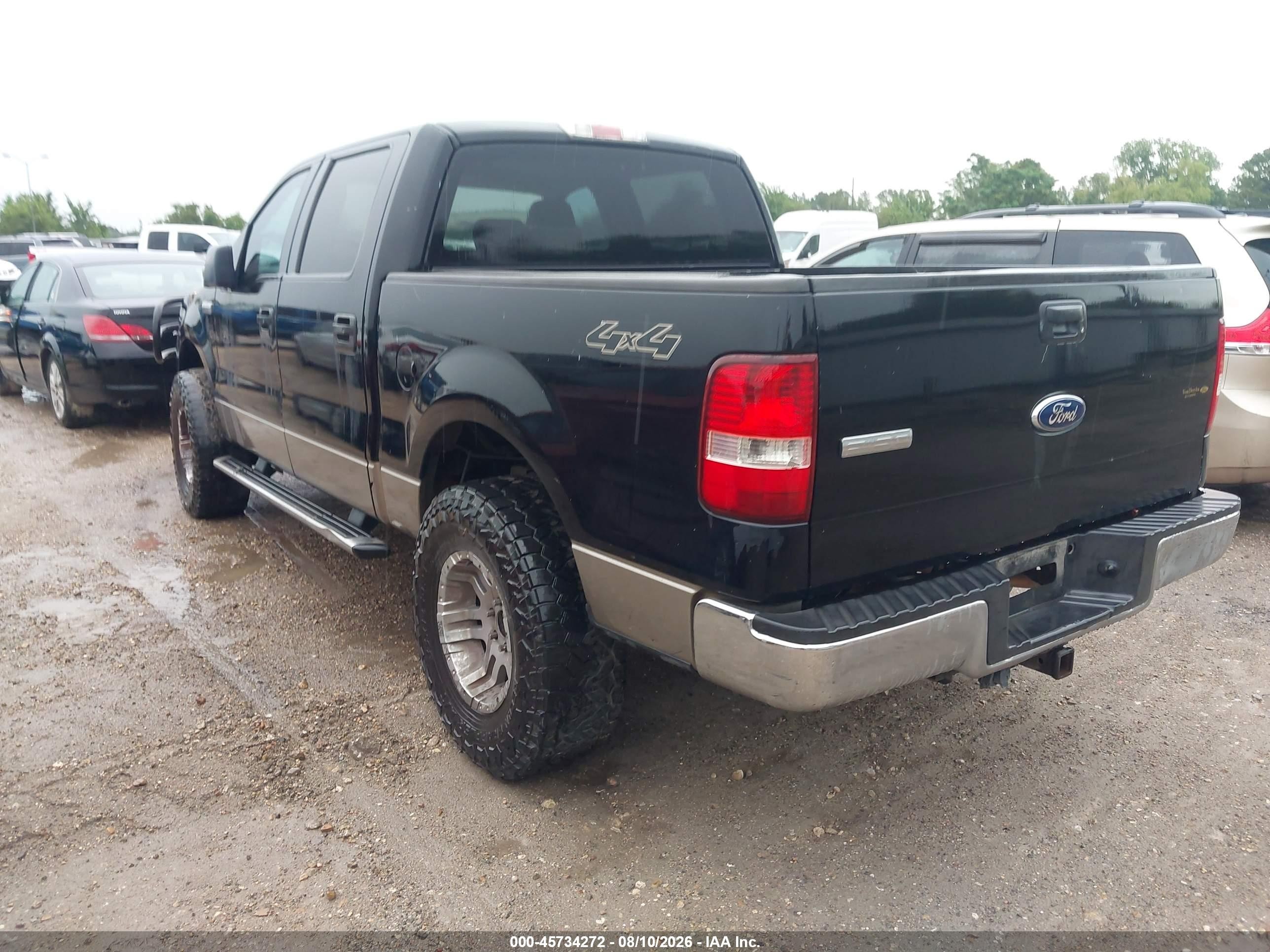 2006 Ford F-150 Fx4/lariat/xlt Black vin: 1FTPW14V06FB73628