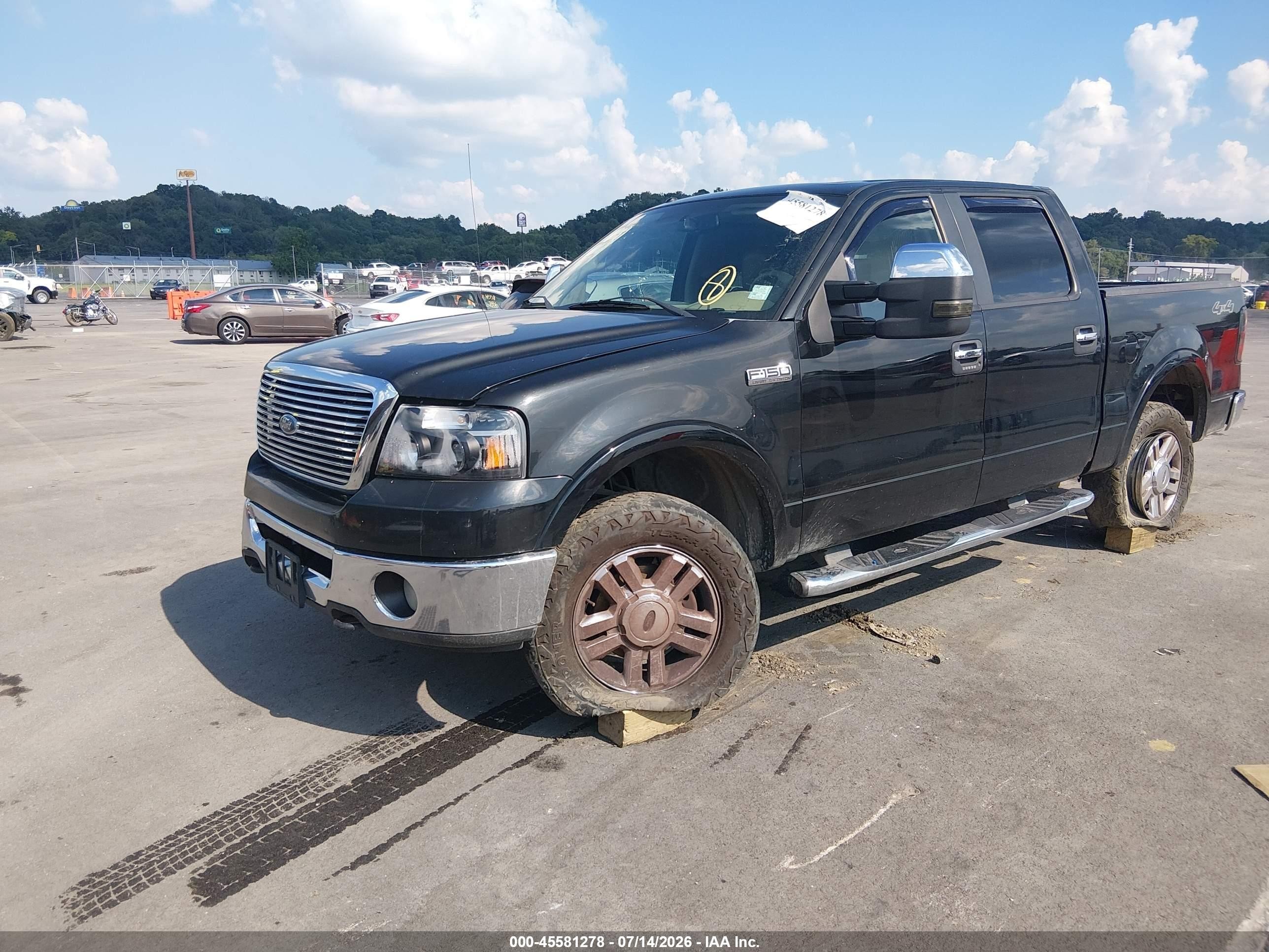 2007 Ford F-150 Fx4/lariat/xlt Черный vin: 1FTPW14V07FA71876