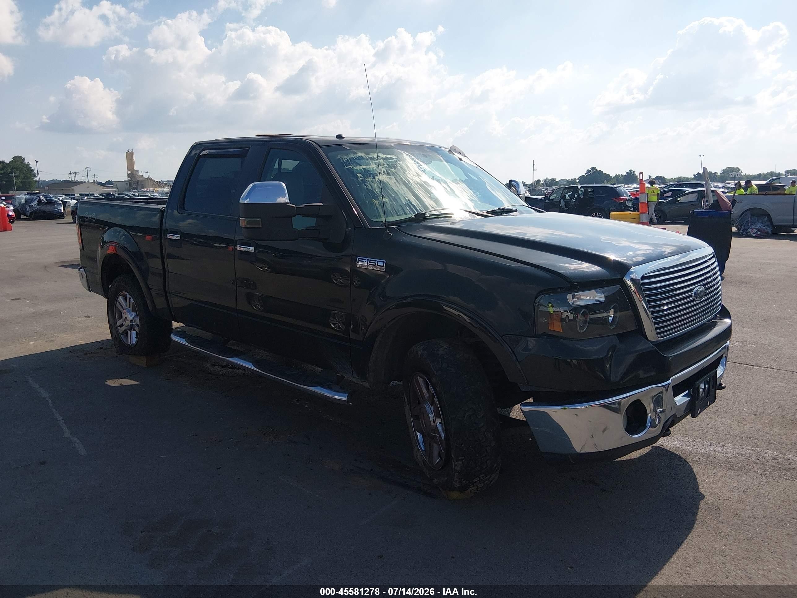 2007 Ford F-150 Fx4/lariat/xlt Черный vin: 1FTPW14V07FA71876