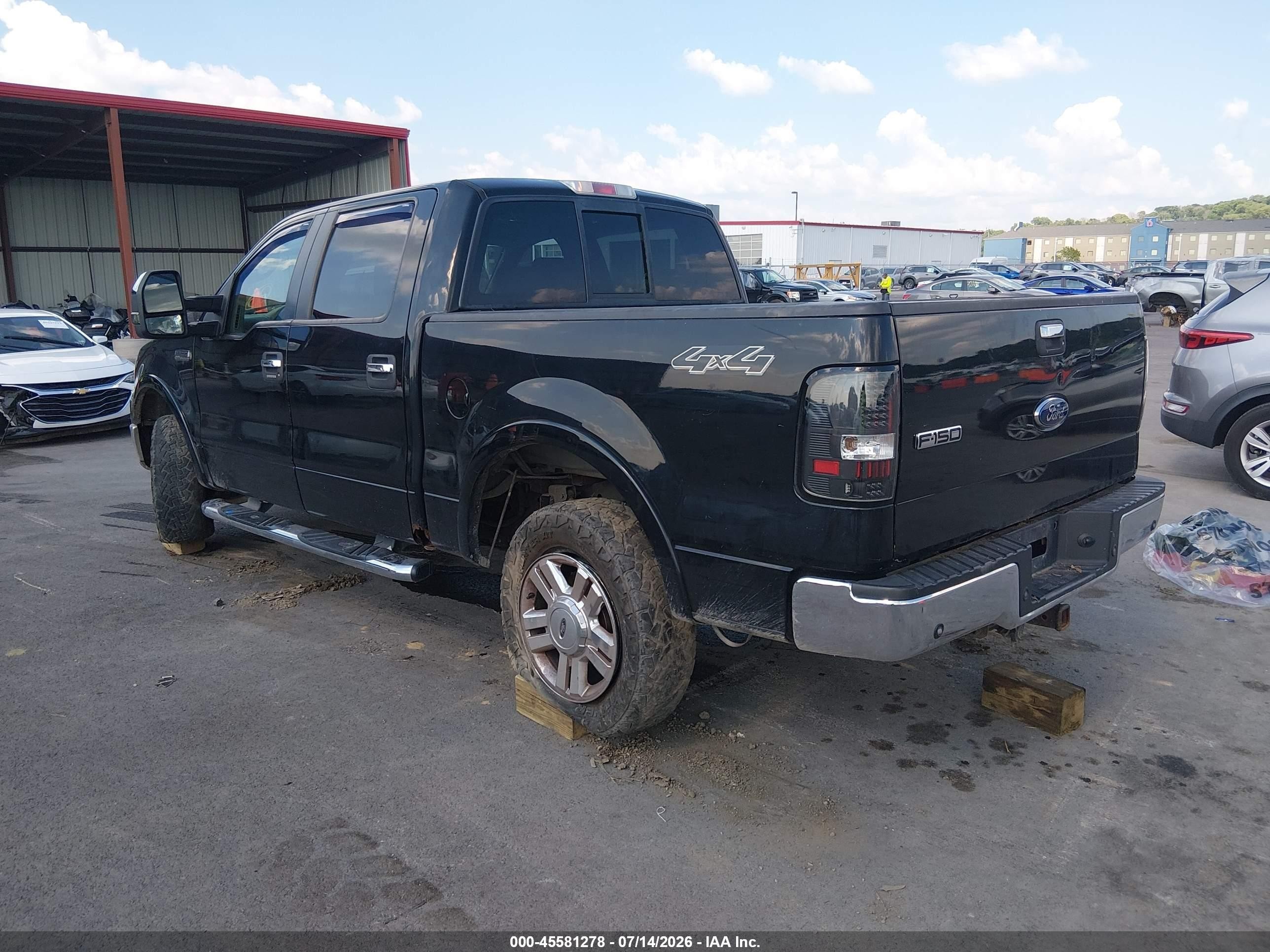 2007 Ford F-150 Fx4/lariat/xlt Черный vin: 1FTPW14V07FA71876