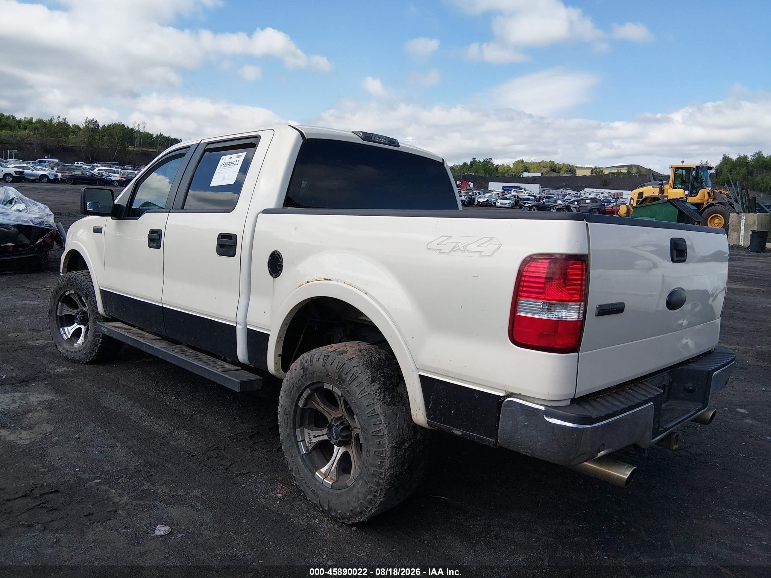 2007 Ford F-150 Fx4/lariat/xlt White vin: 1FTPW14V07FA80237