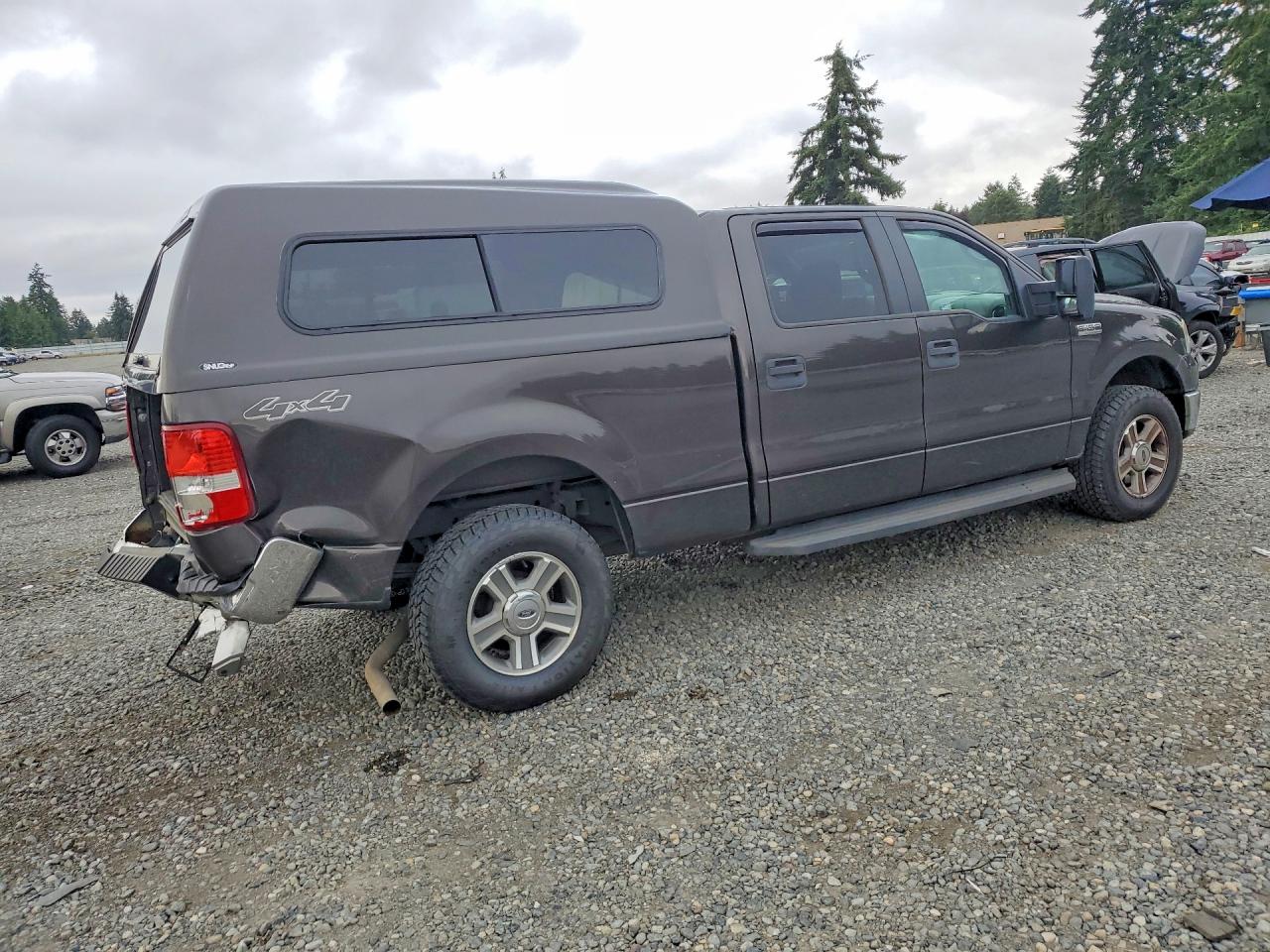 2007 Ford F150 Supercrew Gray vin: 1FTPW14V07FB33888
