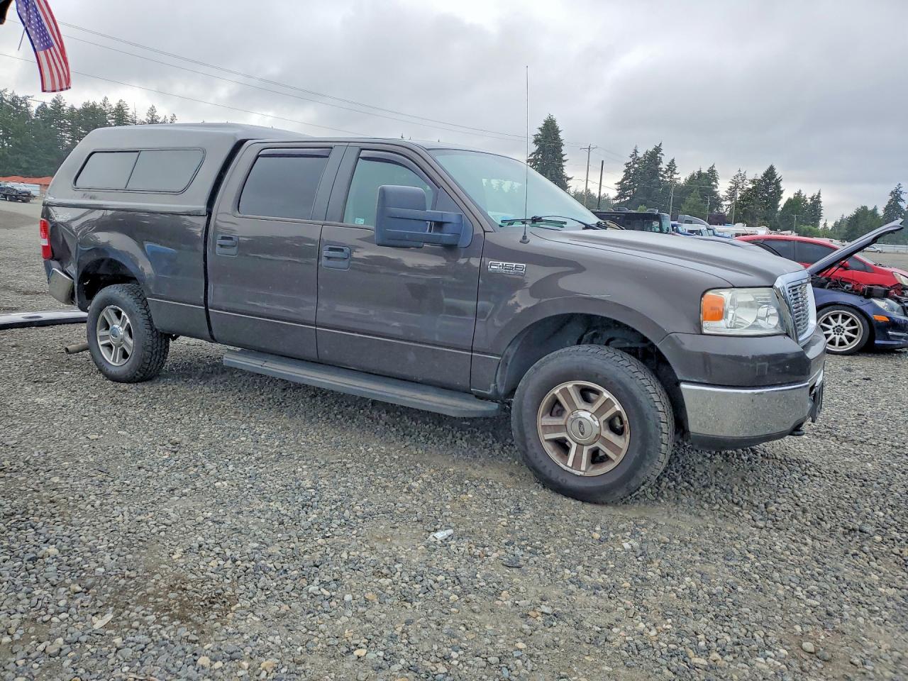 2007 Ford F150 Supercrew Gray vin: 1FTPW14V07FB33888