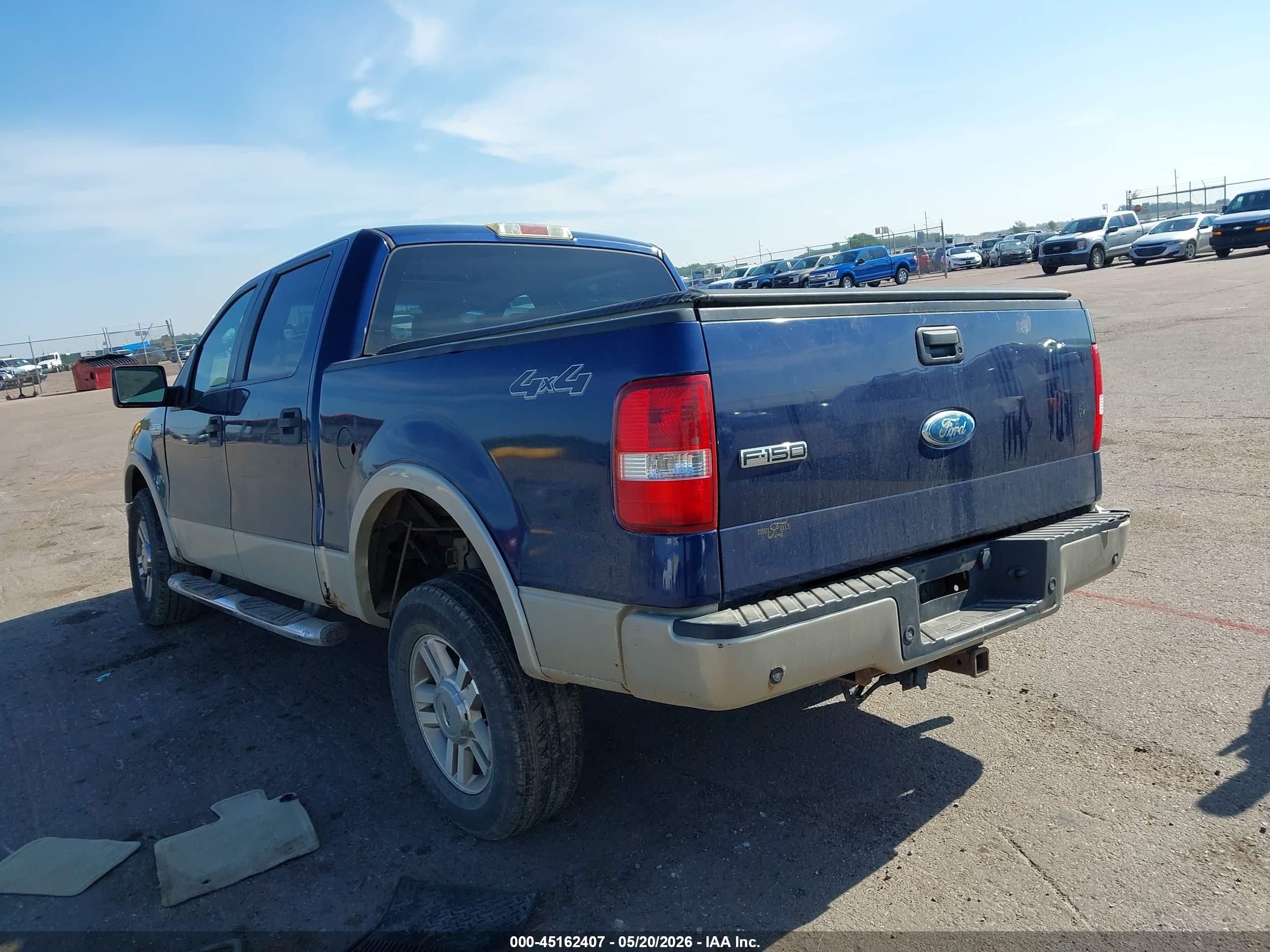 2007 Ford F-150 Fx4/lariat/xlt Blue vin: 1FTPW14V07KC24330