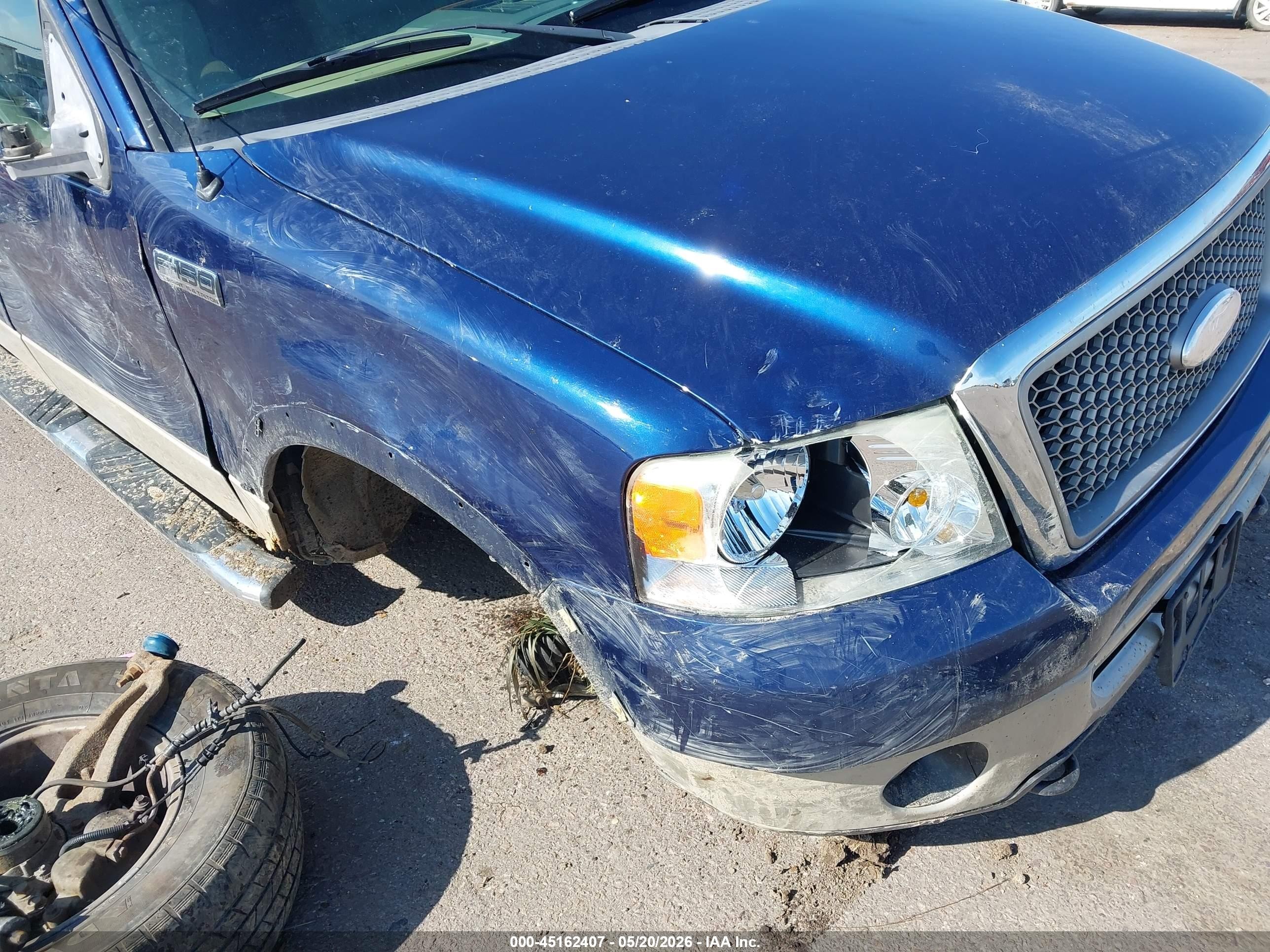 2007 Ford F-150 Fx4/lariat/xlt Blue vin: 1FTPW14V07KC24330