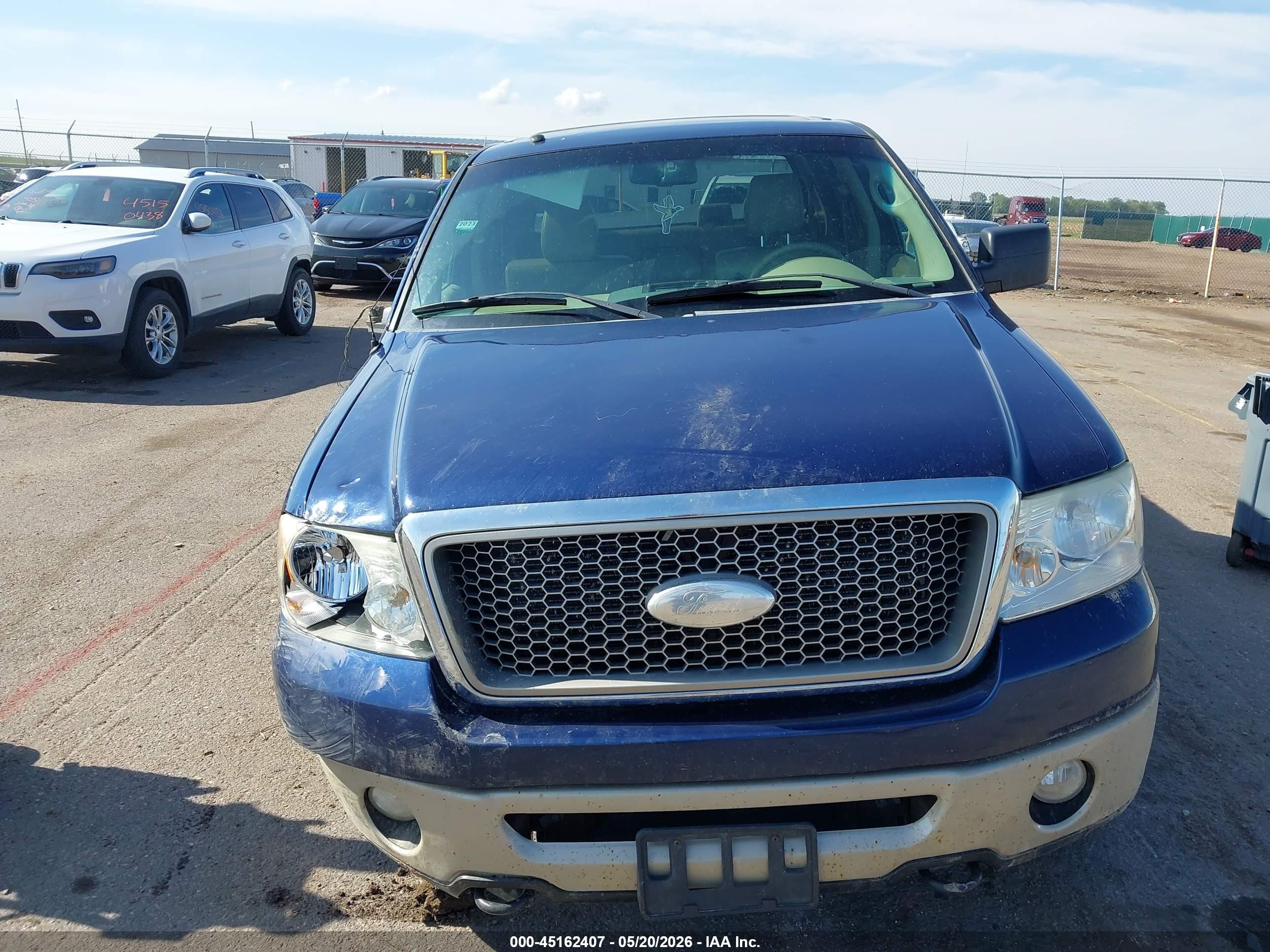 2007 Ford F-150 Fx4/lariat/xlt Blue vin: 1FTPW14V07KC24330
