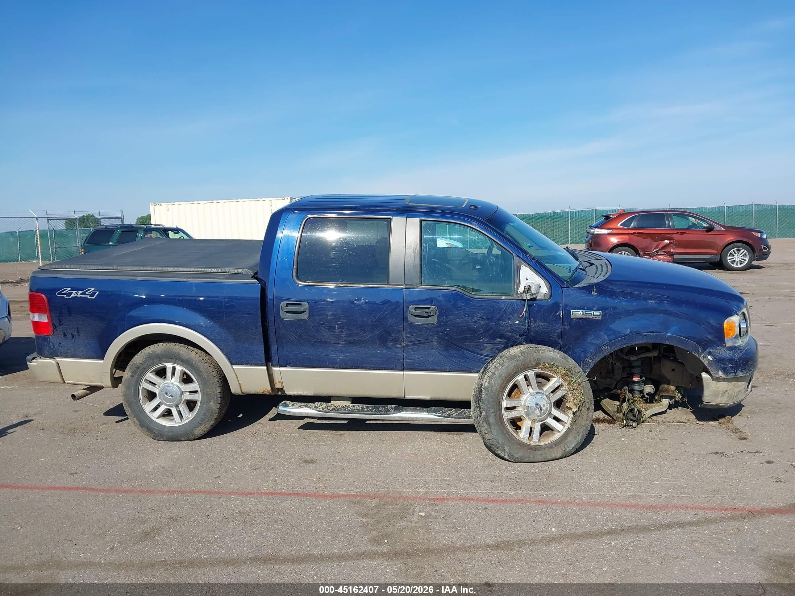 2007 Ford F-150 Fx4/lariat/xlt Blue vin: 1FTPW14V07KC24330