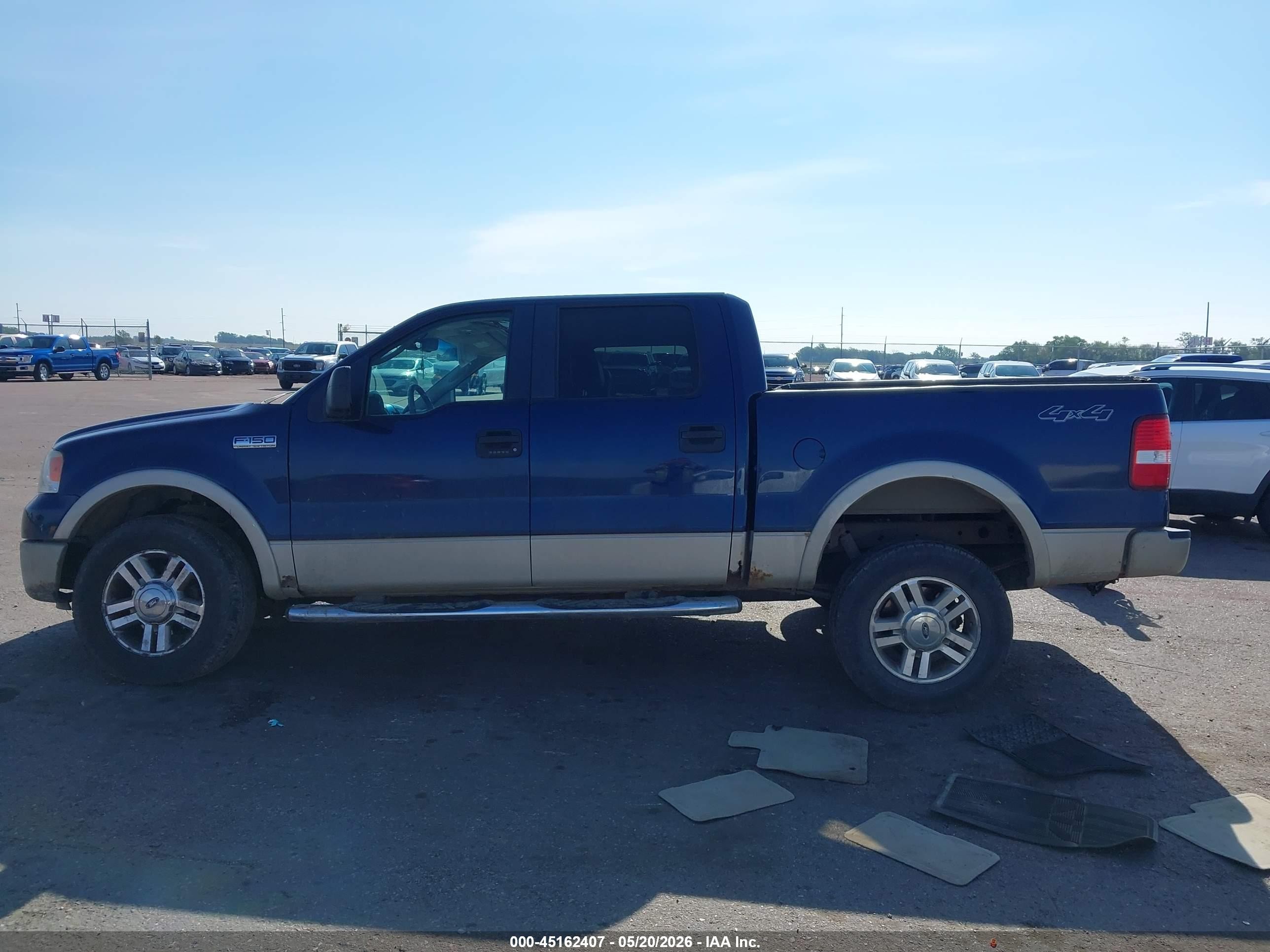2007 Ford F-150 Fx4/lariat/xlt Blue vin: 1FTPW14V07KC24330