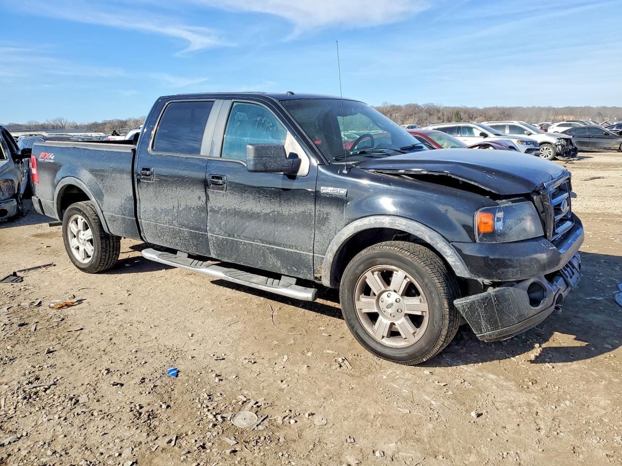2007 Ford F150 Supercrew Black vin: 1FTPW14V07KC84804