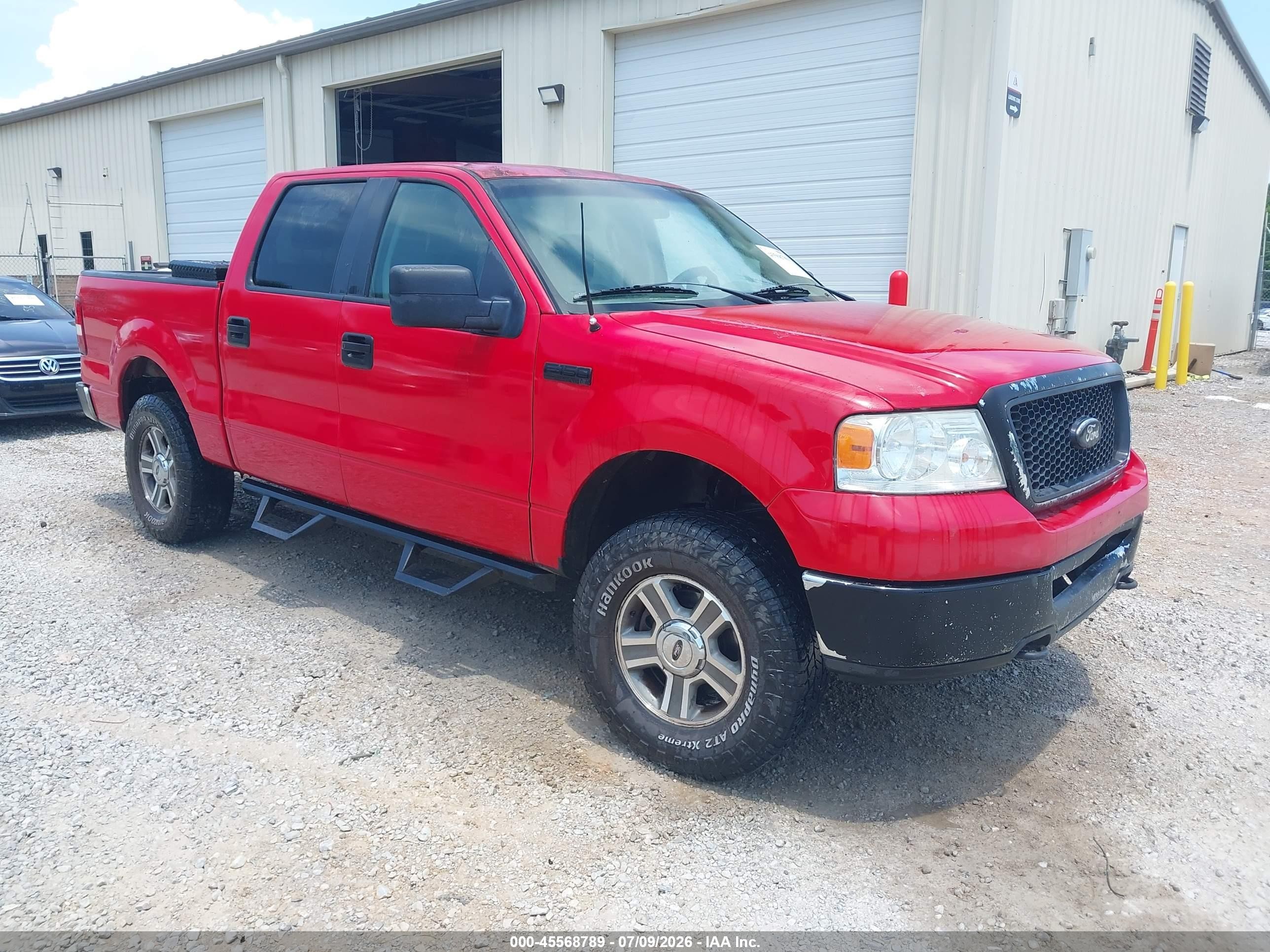 2007 Ford F-150 Fx4/lariat/xlt Red vin: 1FTPW14V07KC85466