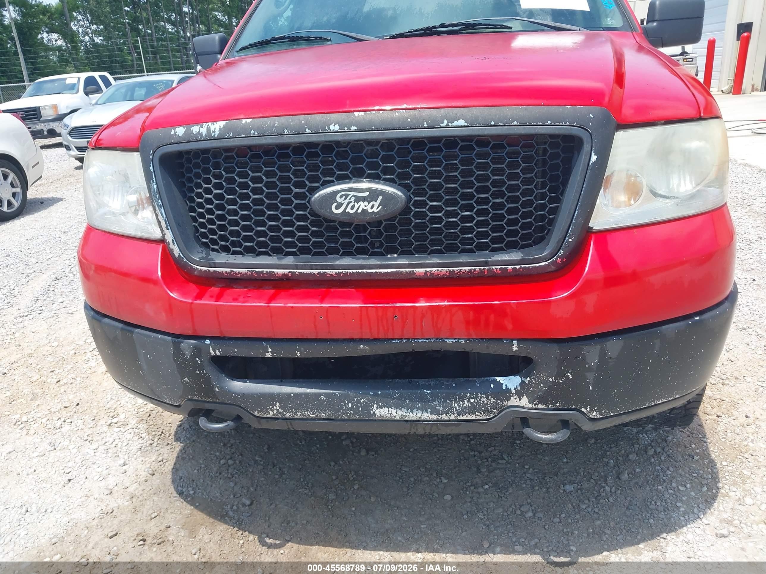 2007 Ford F-150 Fx4/lariat/xlt Red vin: 1FTPW14V07KC85466