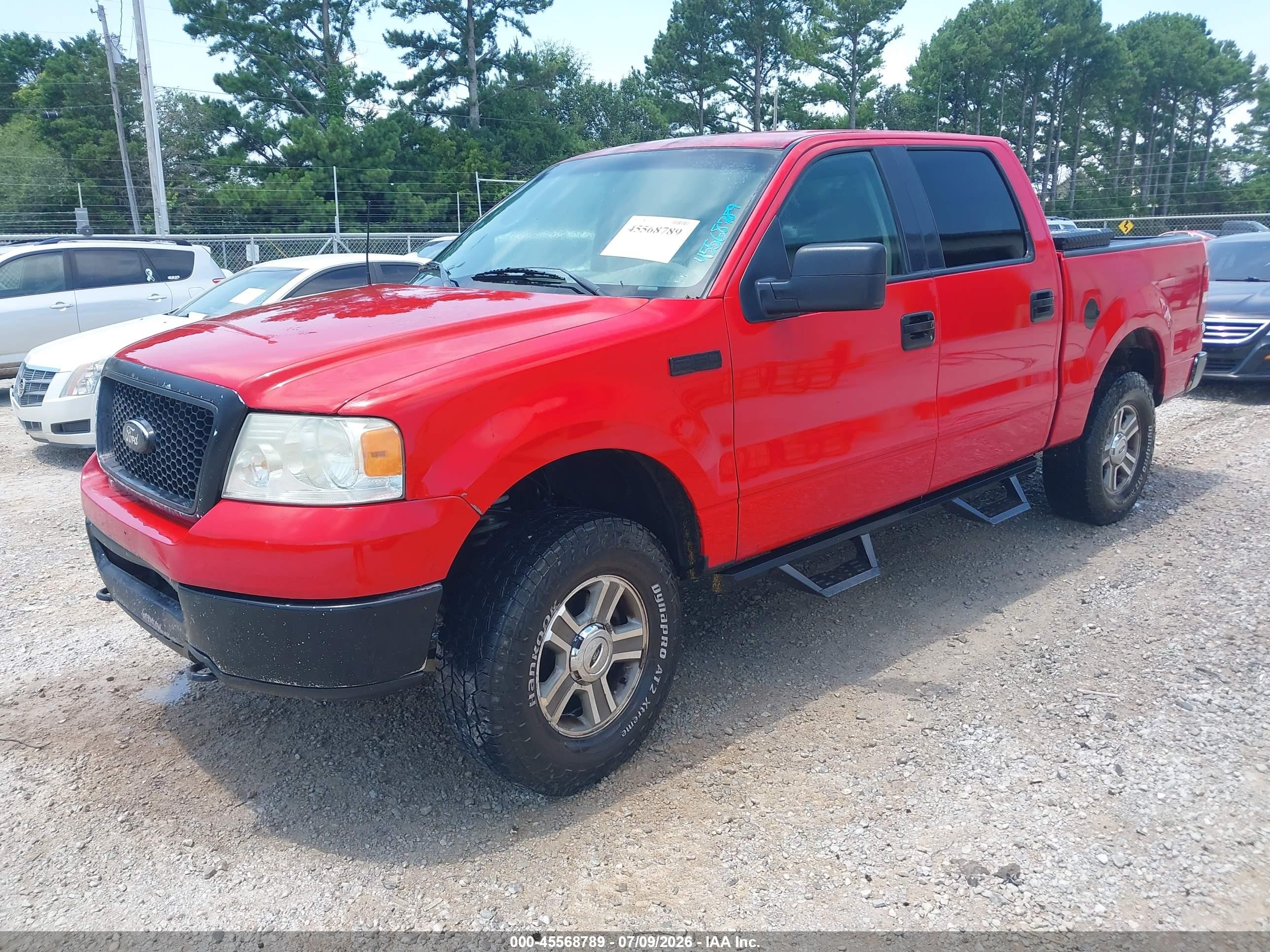 2007 Ford F-150 Fx4/lariat/xlt Red vin: 1FTPW14V07KC85466
